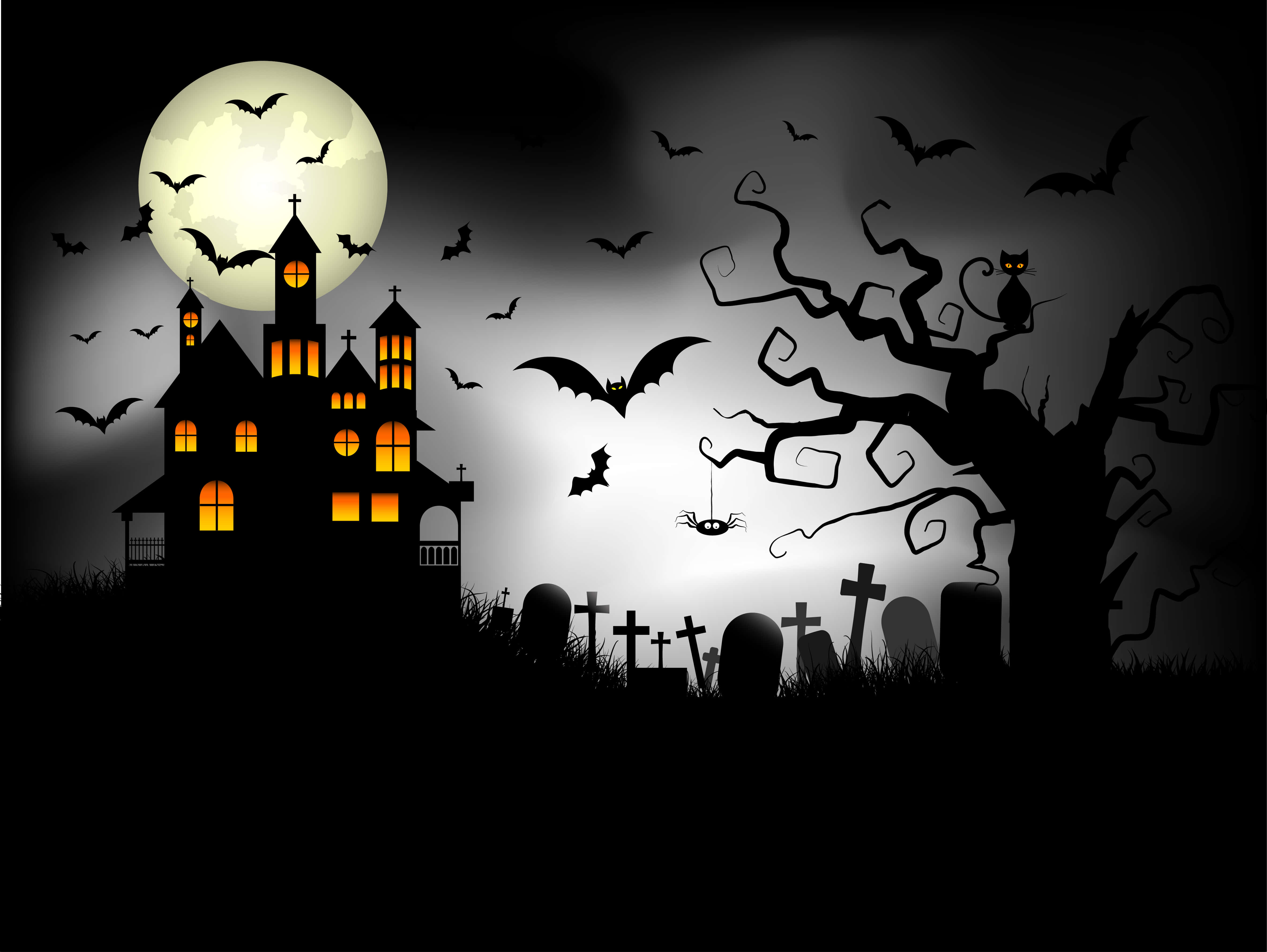 Pelottava Halloween-taustakuva Taustakuvat