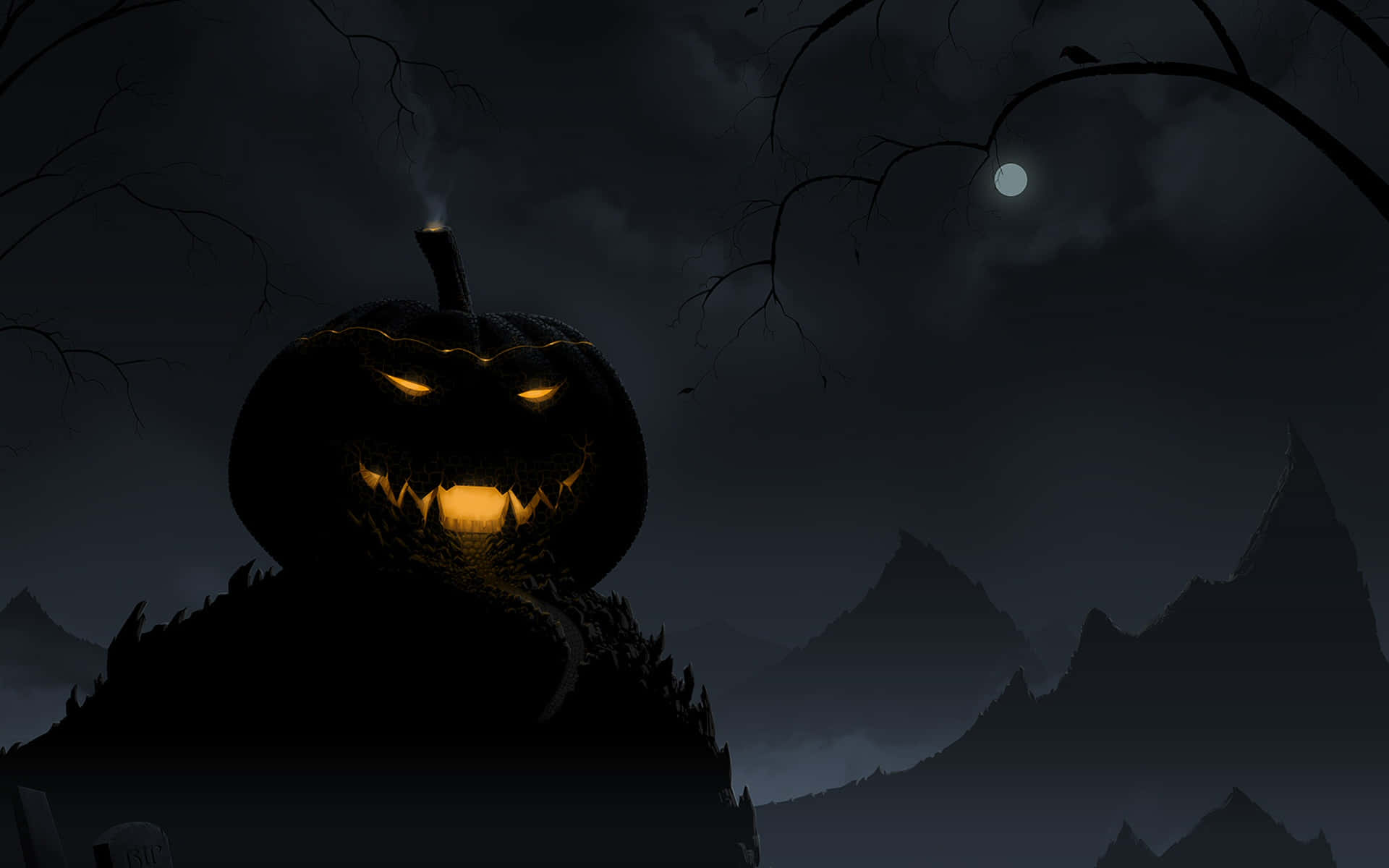 Pelottava Halloween-taustakuva Taustakuvat
