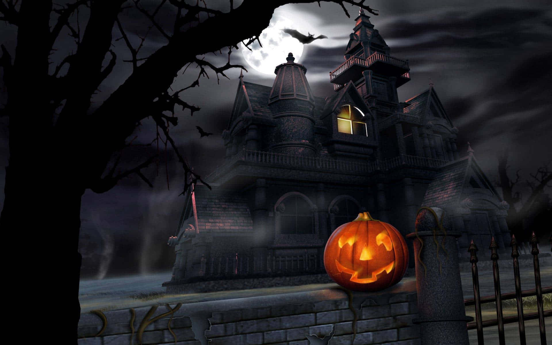 Pelottava Halloween-taustakuva Taustakuvat
