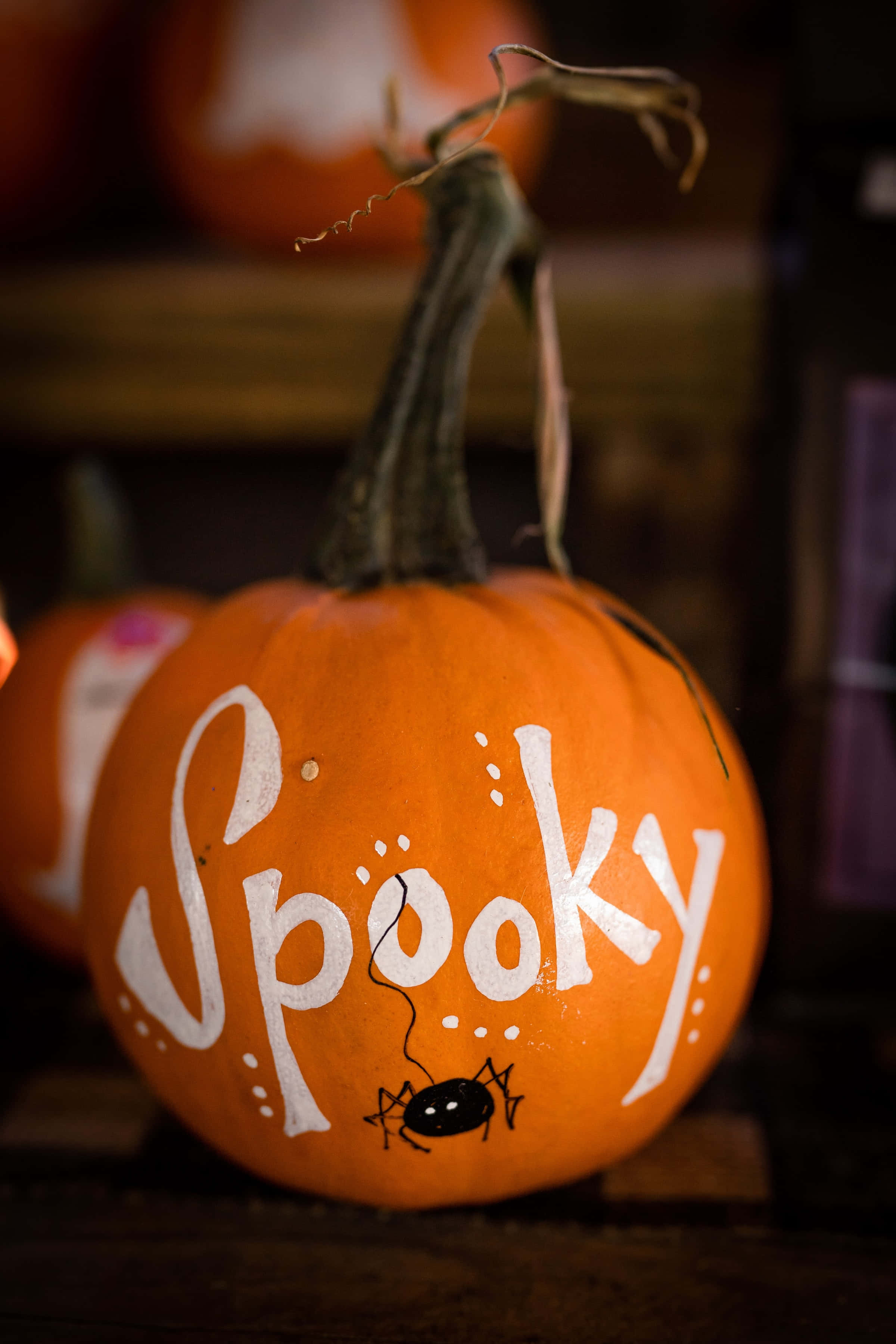 Pelottava kurpitsa korkearesoluutioinen Halloween-taustakuva Taustakuvat