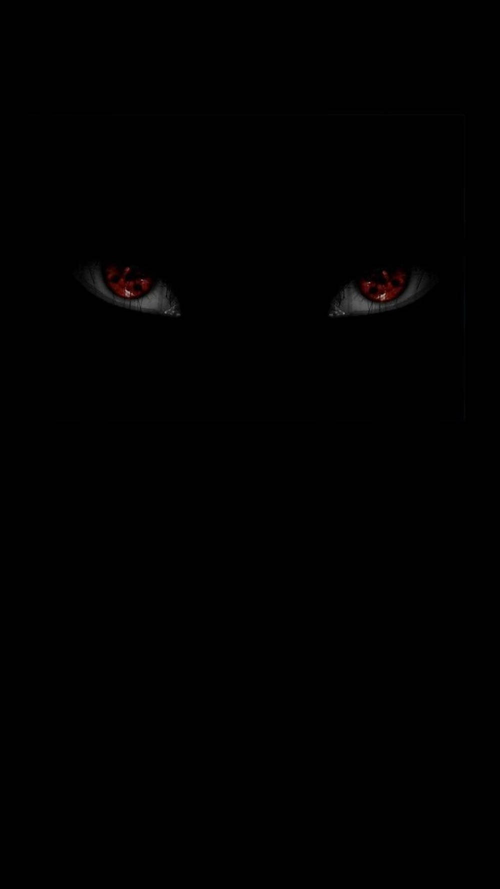 Pelottavat Sharingan-silmät Naruto Musta Taustakuvat
