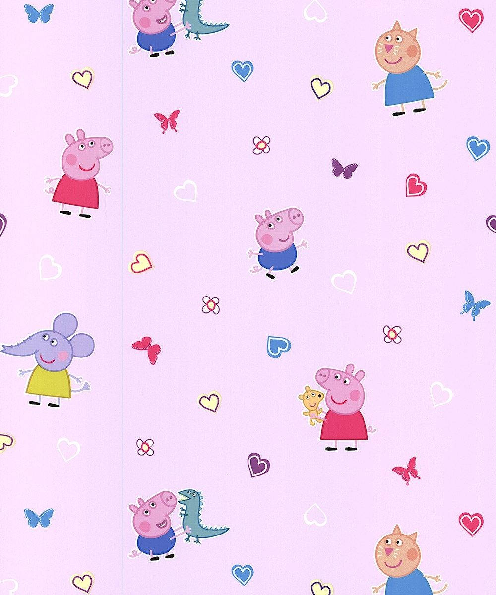 "Peppa Possu on valmis leikkimään!" Taustakuvat