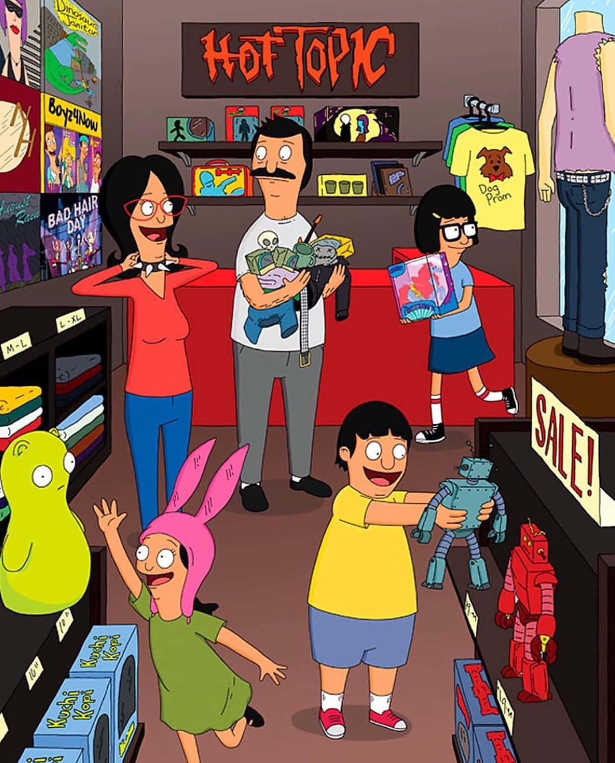Perhehupia Bob’s Burgersissa Taustakuvat