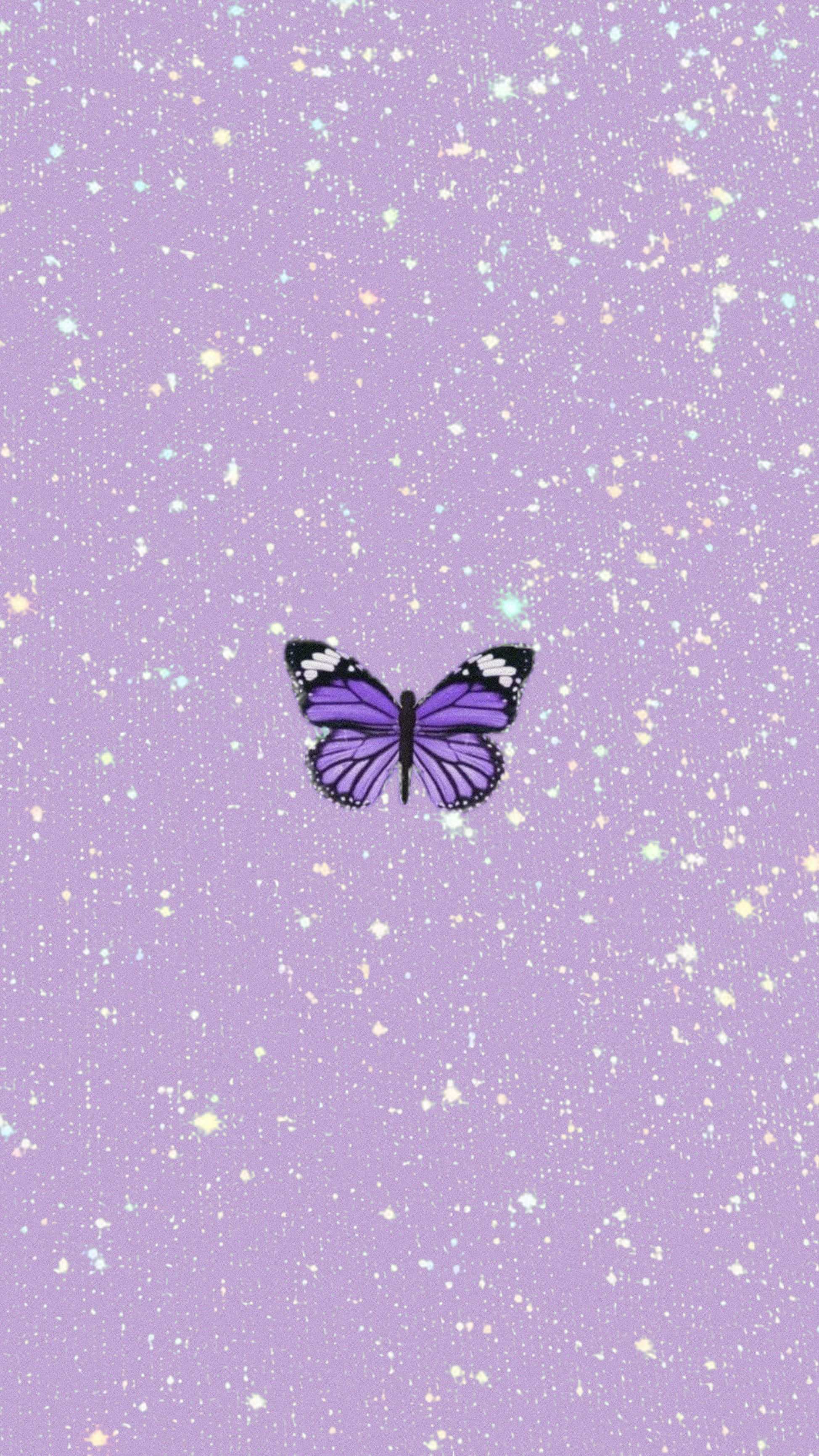 Perhosgrafiikka violetti pastelli iPhone Taustakuvat
