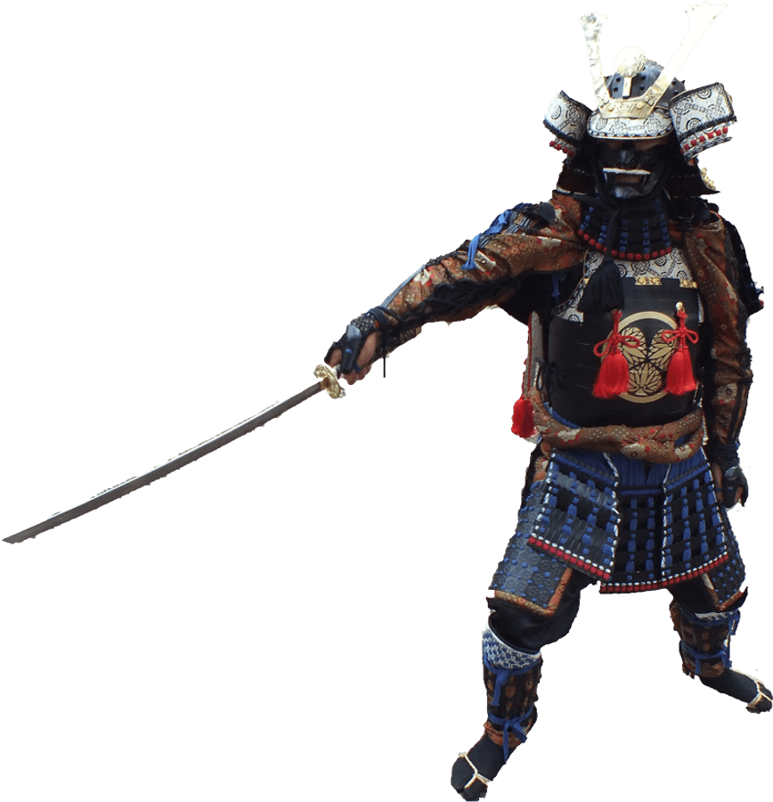 Perinteinen samuraisoturin haarniska Taustakuvat