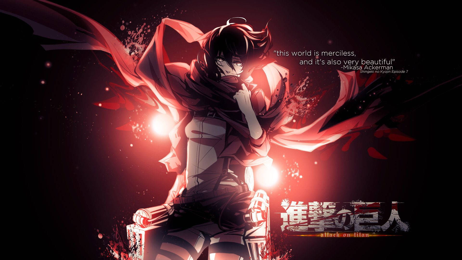 Perustaitojen voima – Mikasa Ackerman Attack on Titanista Taustakuvat
