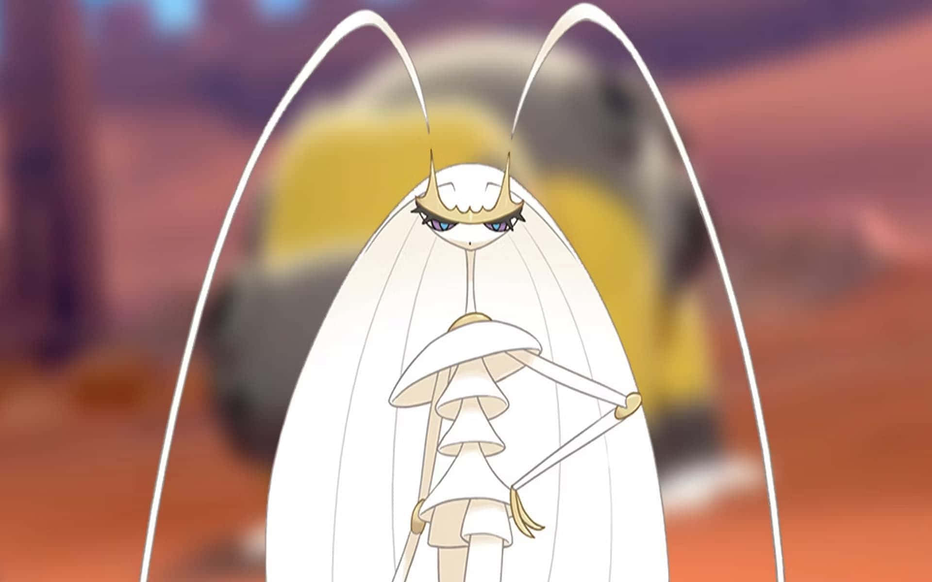 Pheromosa Pokemon sumealla taustalla Taustakuvat