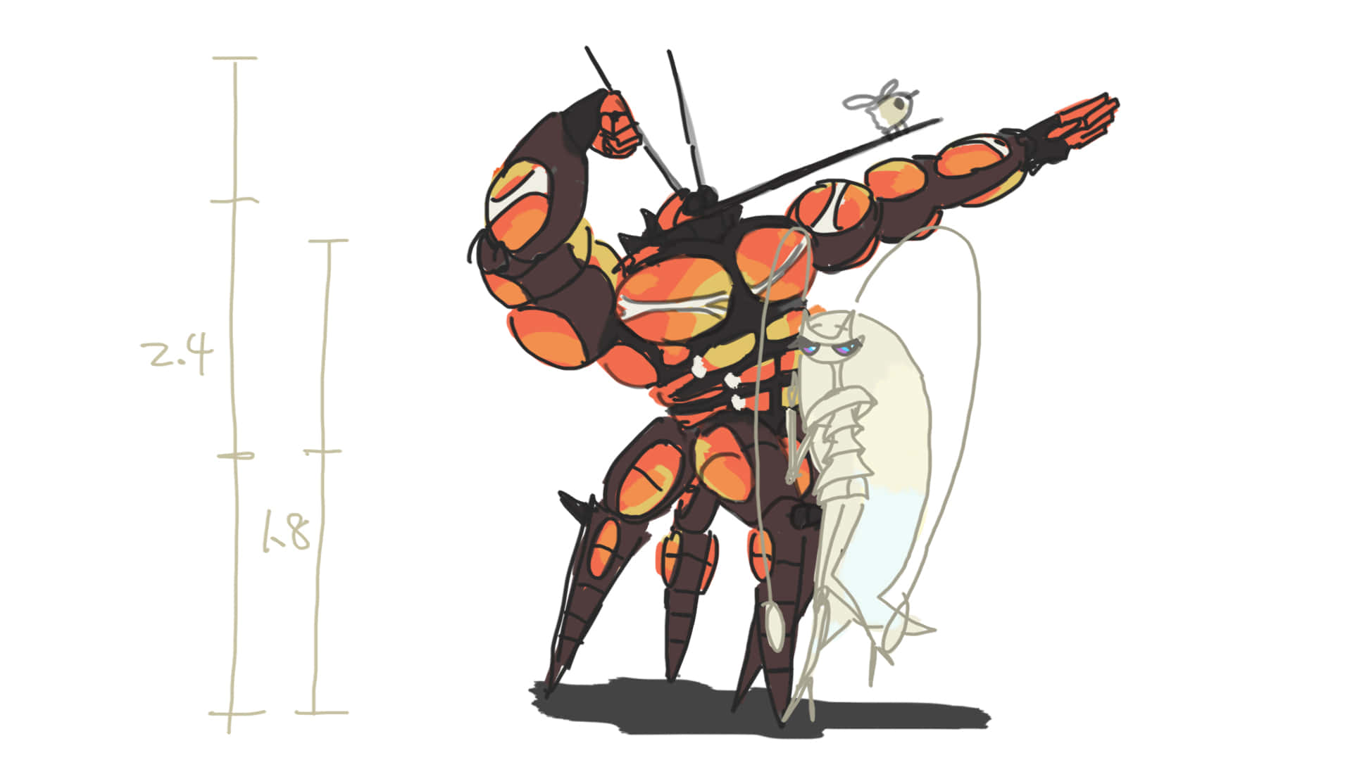 Pheromosa roikkuu kiinni Buzzwolessa Taustakuvat
