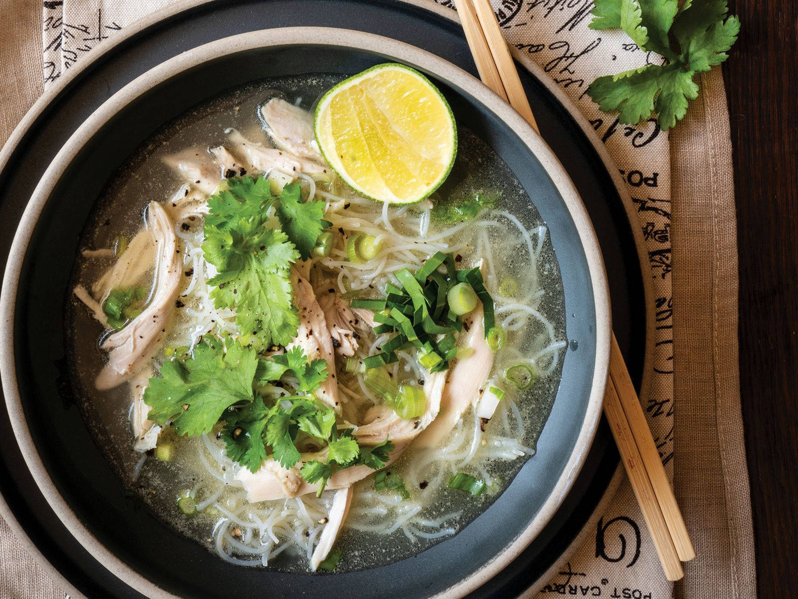 Pho-kananuudelikeitto Taustakuvat