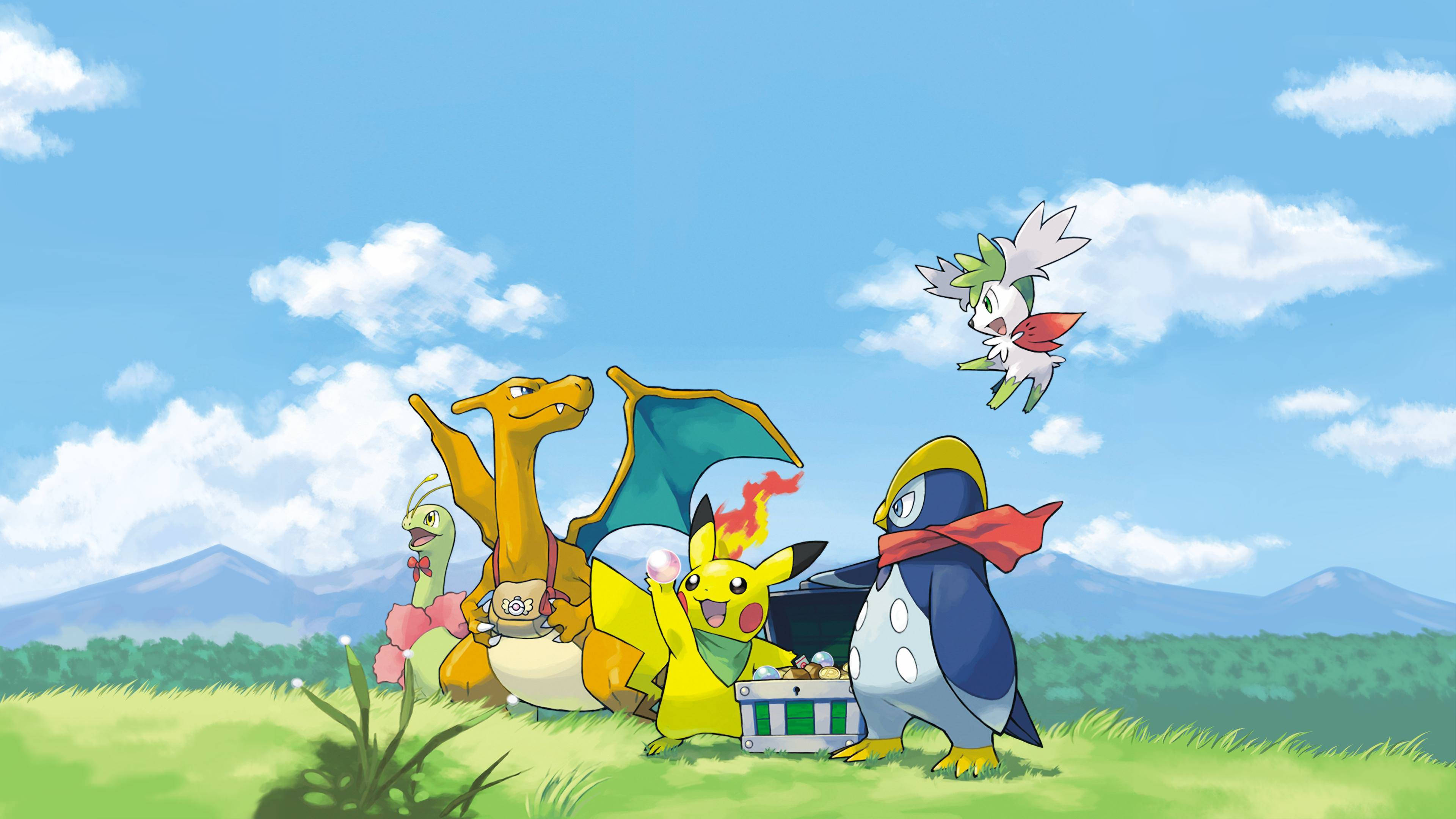 Pikachu 4K ja Pokemon-serkusten retki Taustakuvat