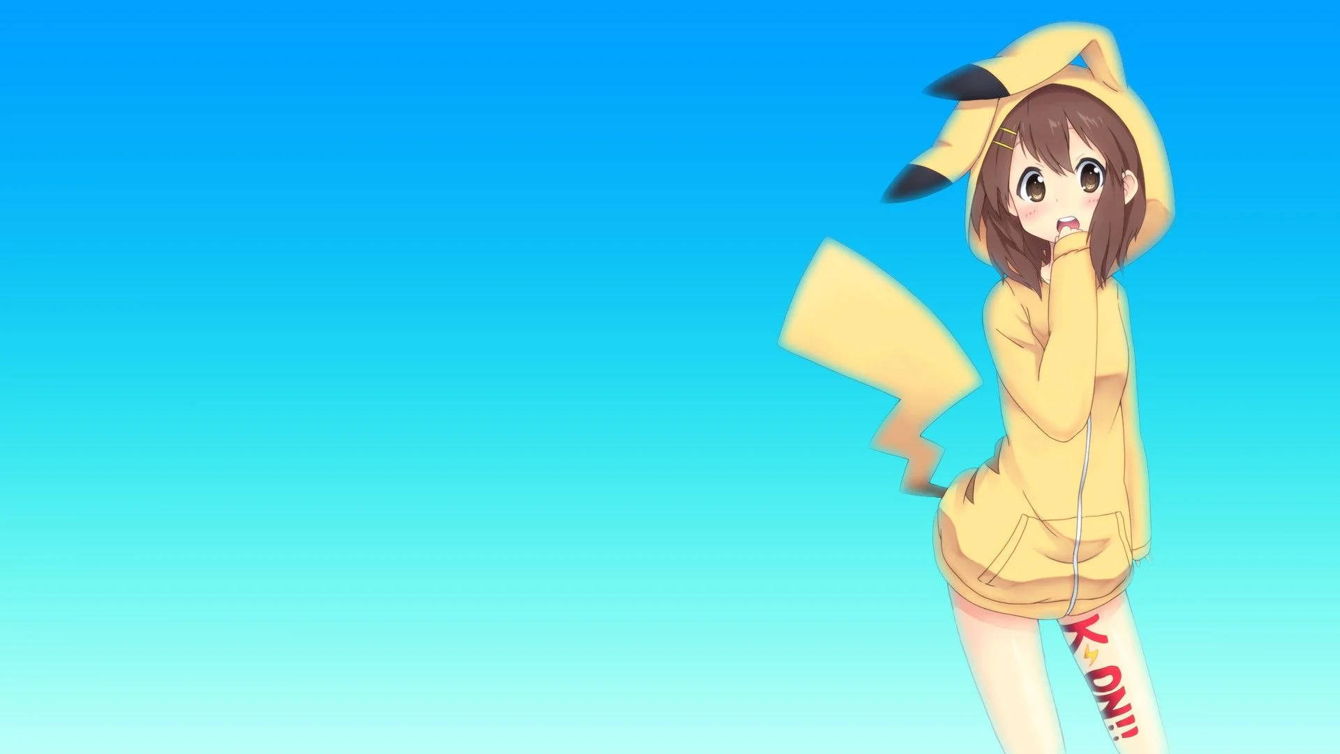 Pikachu Anime Tytön Huppari Taustakuvat