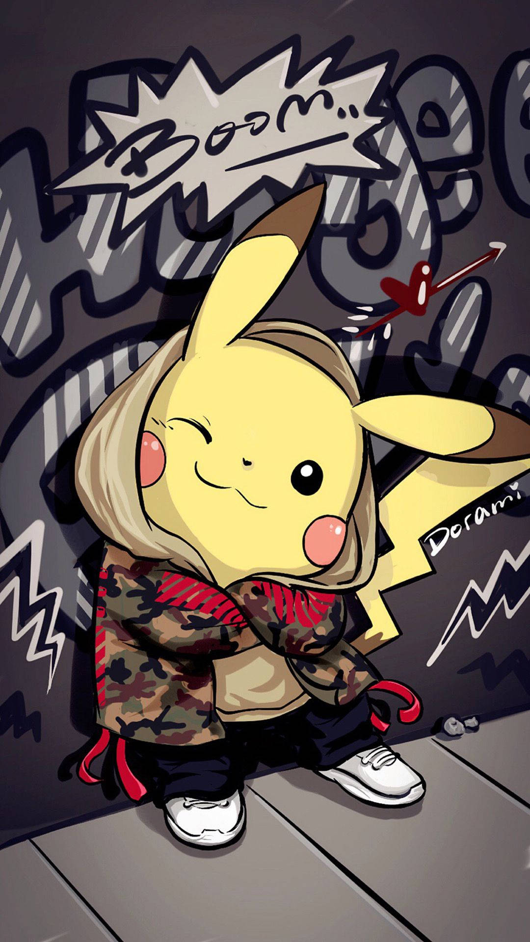 Pikachu Graffititaidetta Taustakuvat