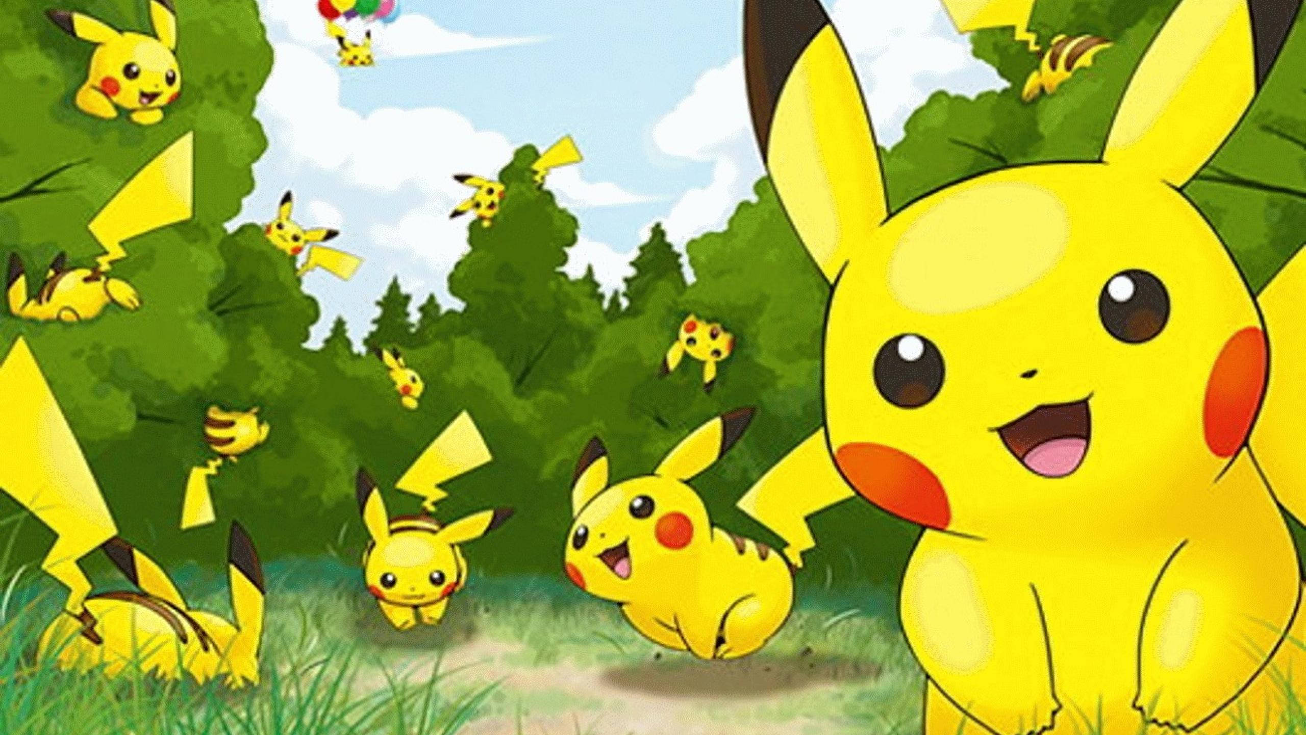 Pikachu-kloonit leikkimässä Taustakuvat
