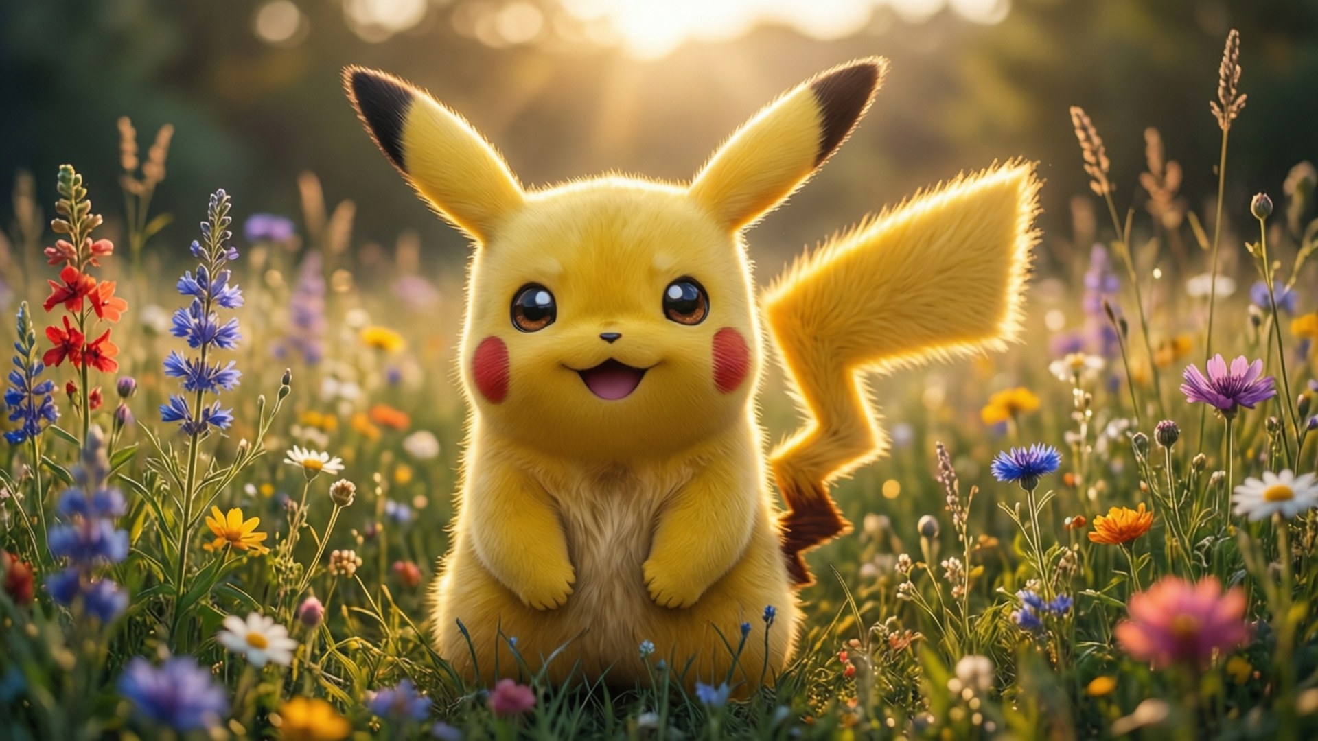 Pikachun auringonnousu Taustakuvat
