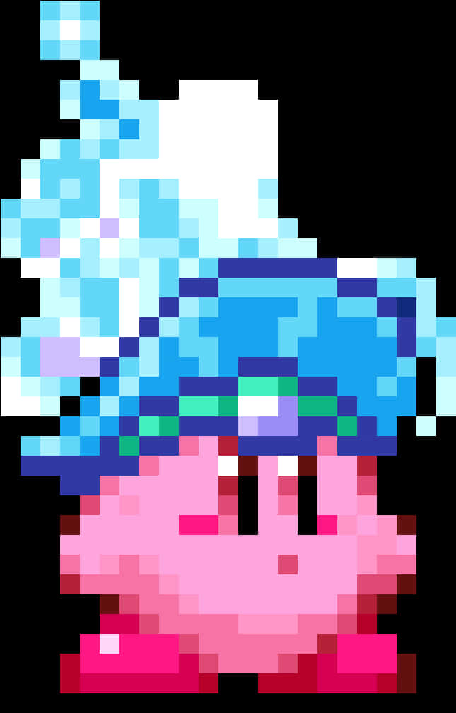 Pikselöity Kirby-taulu Taustakuvat