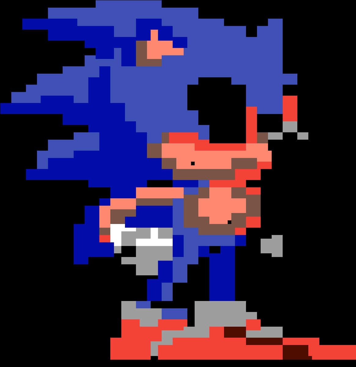 Pikselöity Sonic-hahmo Taustakuvat