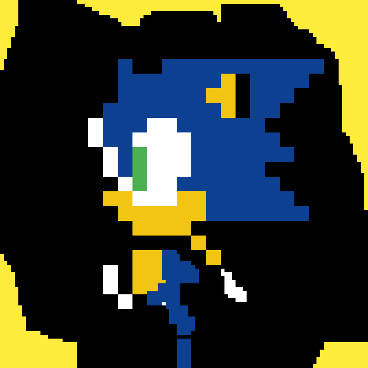 Pikselöity Sonic-profiili Taustakuvat