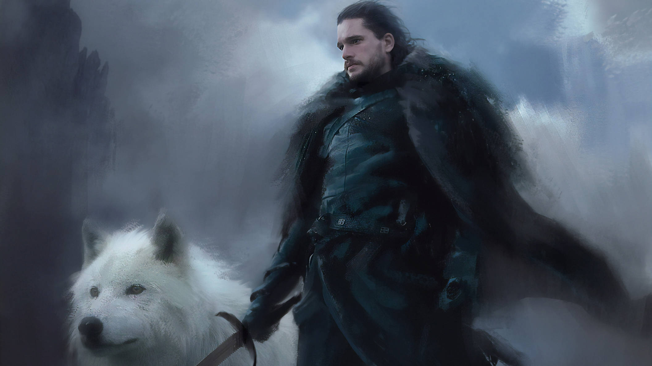 Pilvinen taivas Jon Snow Game of Thrones Taustakuvat