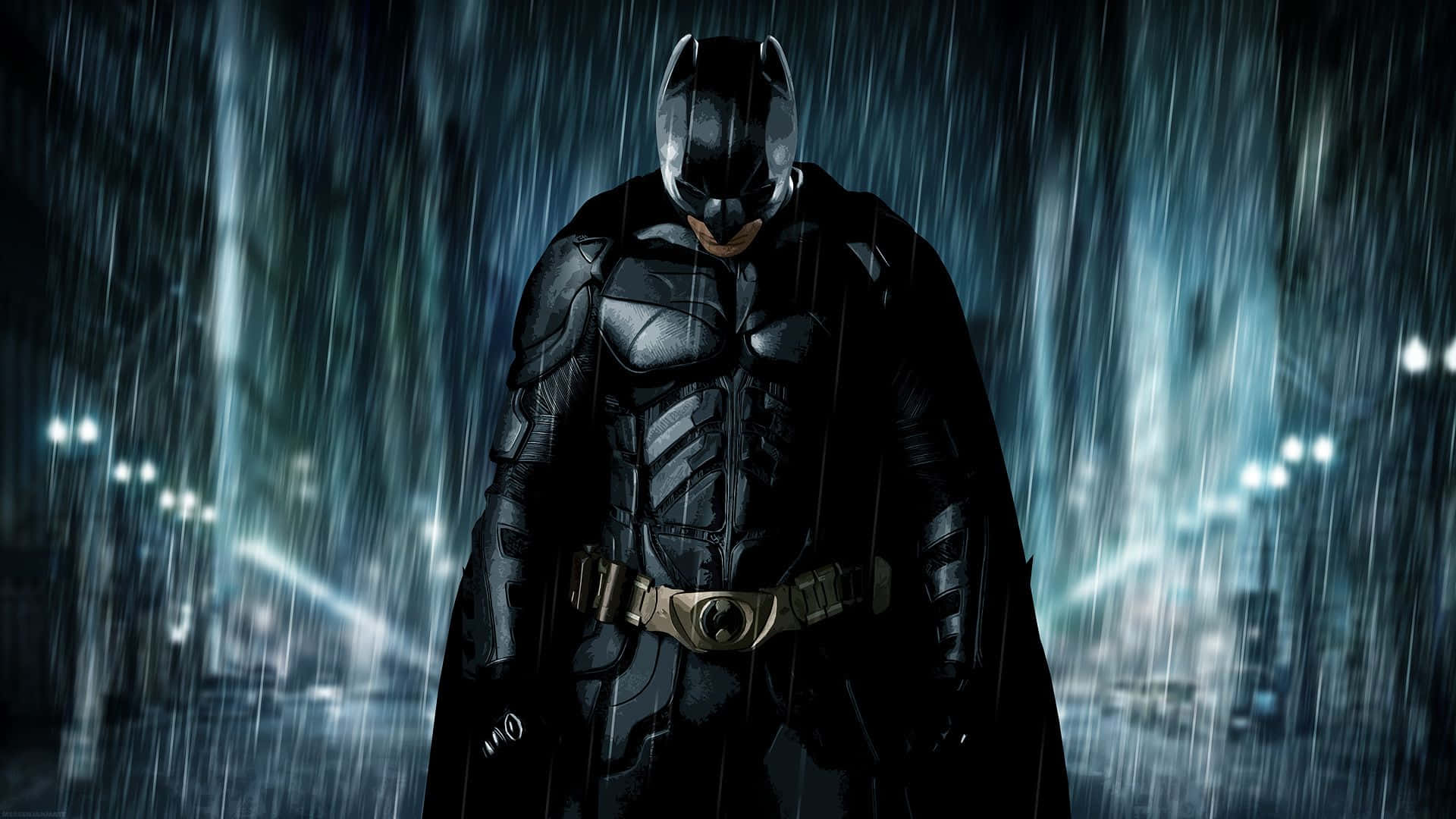 Pimeä ritari Gotham Cityn yllä Taustakuvat