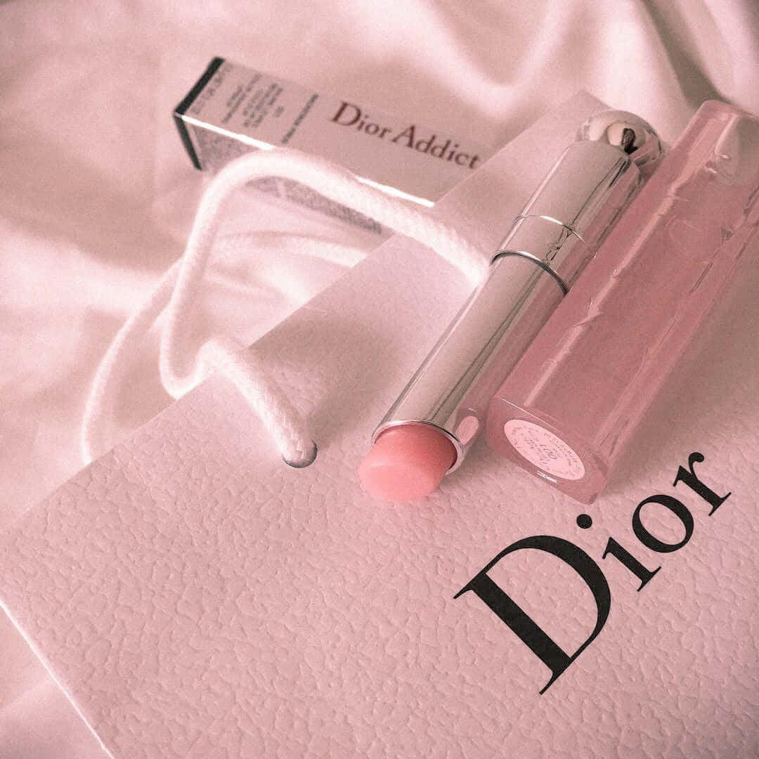 Pink Aesthetic Dior Kosmetiikkakuva Taustakuvat