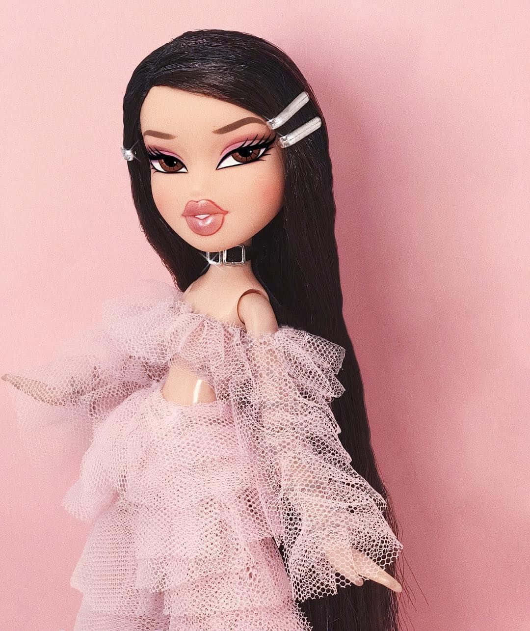 Pink estetiikka Bratz-nukke Jade Taustakuvat