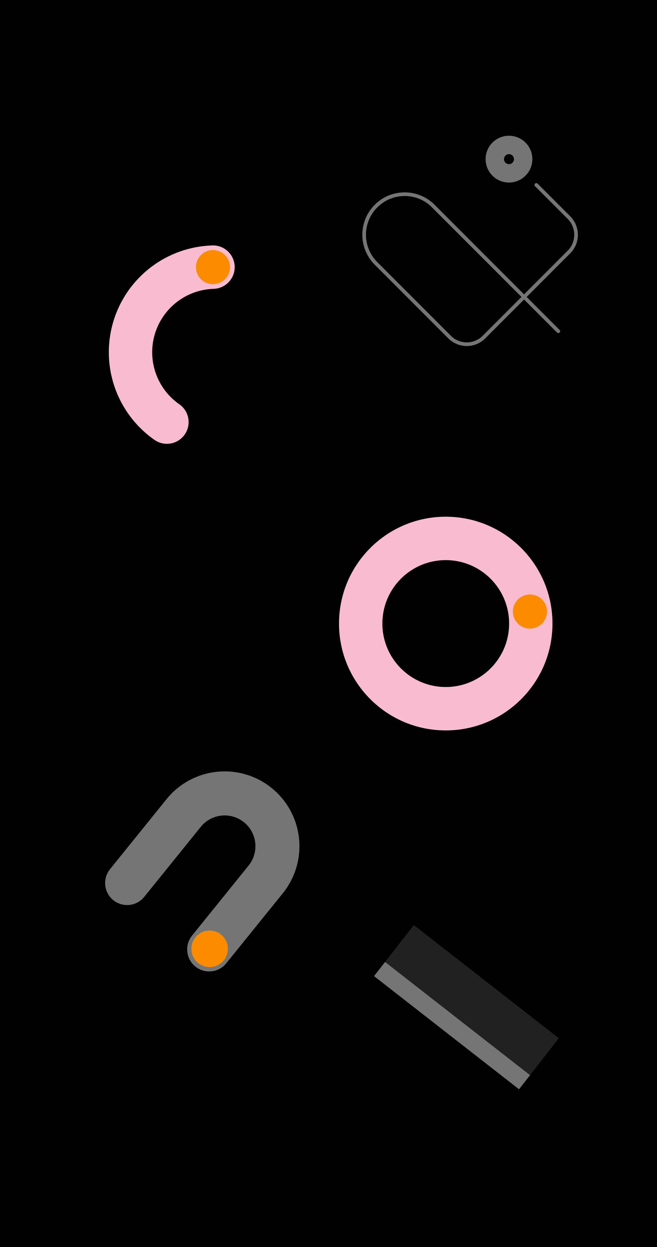 Pink Graphics Google Pixel 4 -taustakuva Taustakuvat