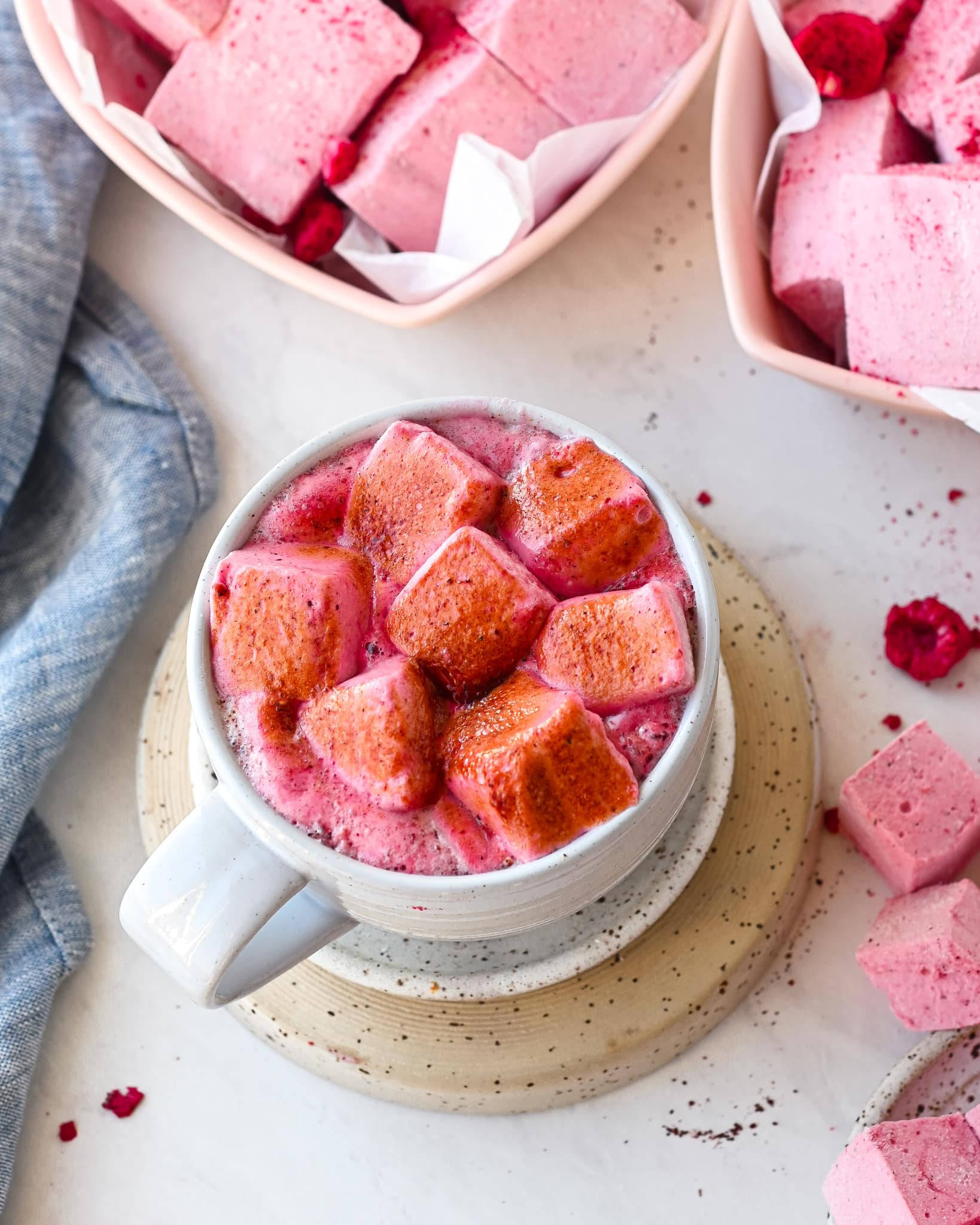 Pink Raspberry Marshmallow Drink Taustakuvat