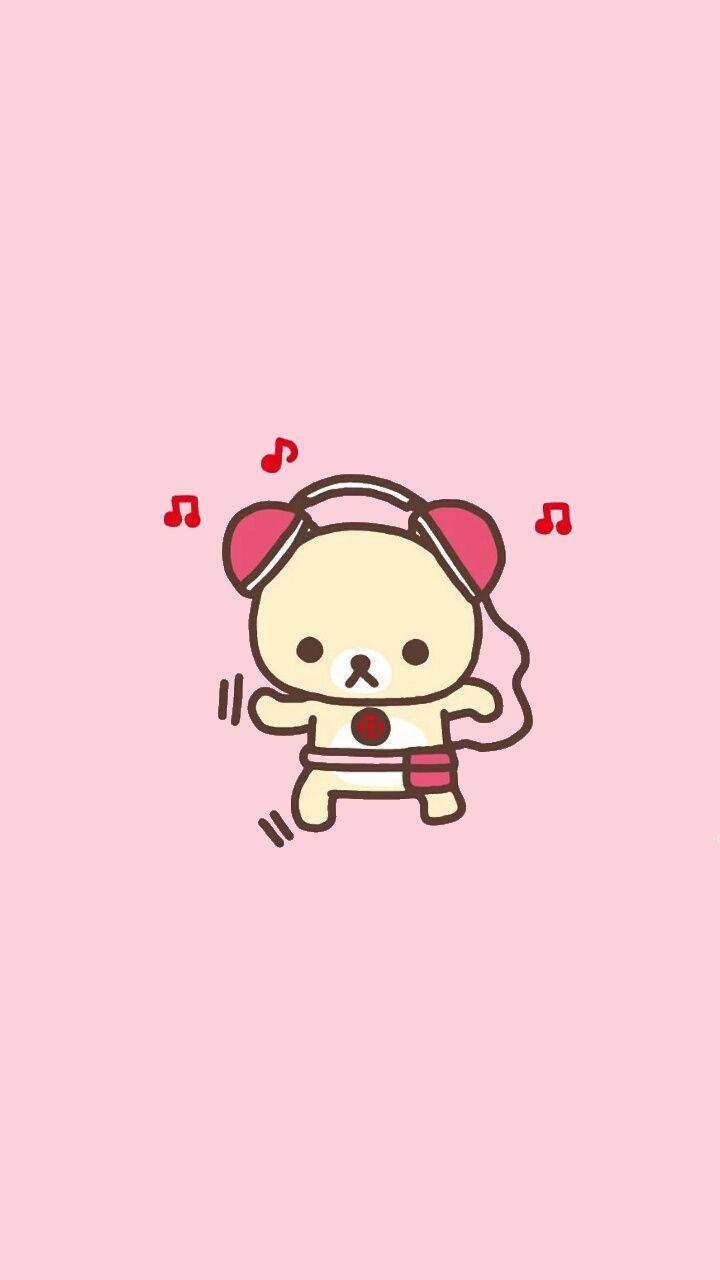 Pinkki estetiikka Rilakkuma sarjakuva söpö musiikki Taustakuvat