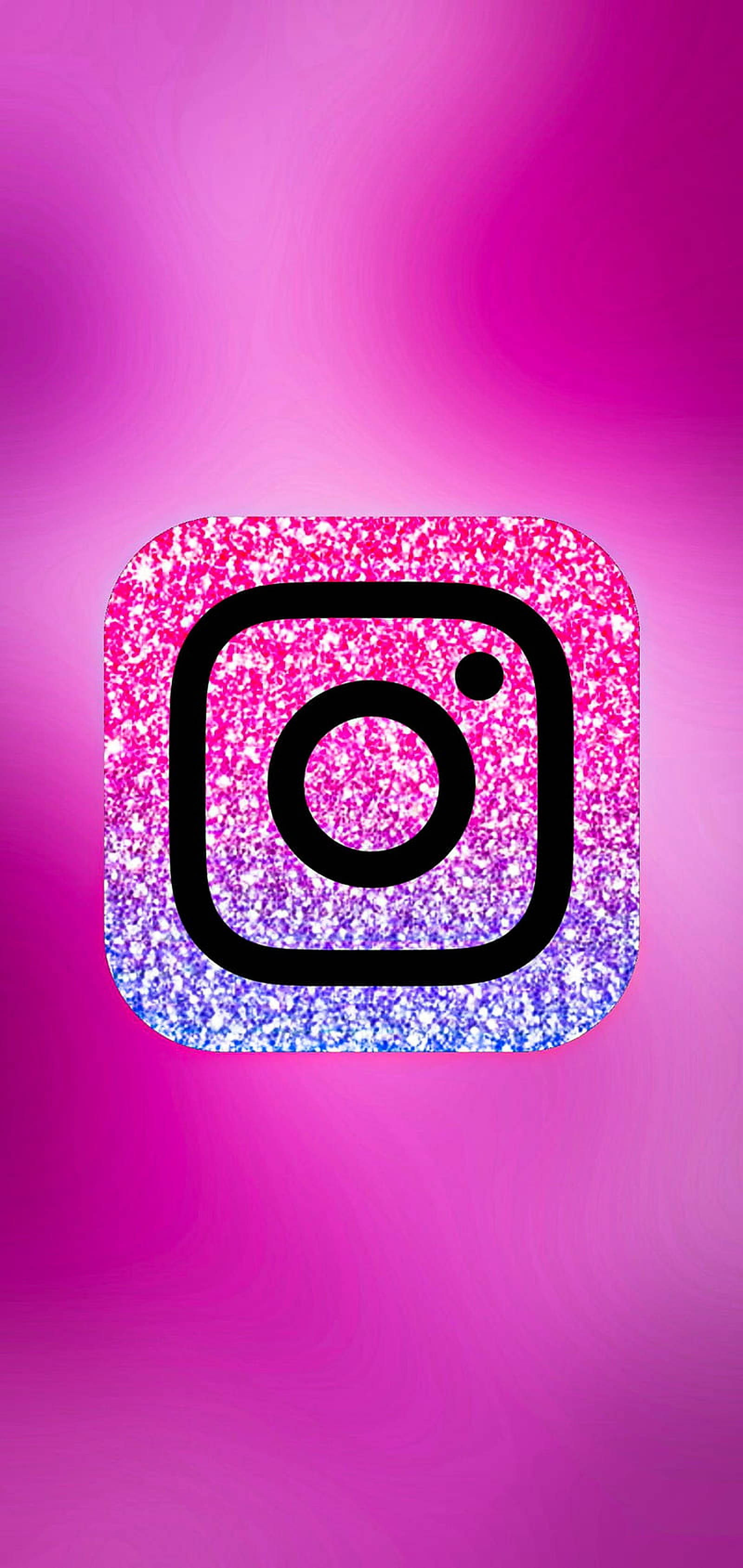 Pinkki Glitter Instagram Logo Taustakuvat