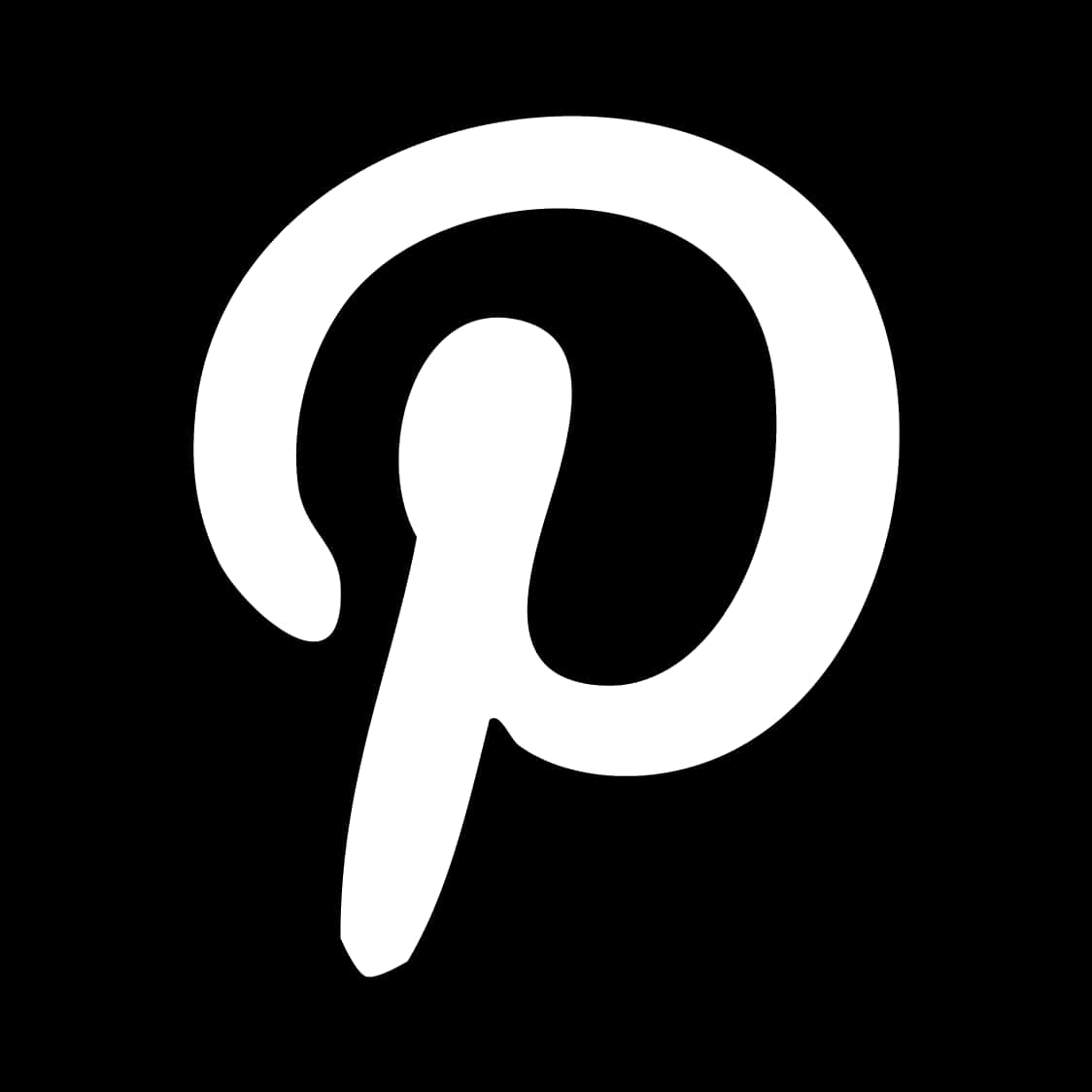 Pinterest-logo mustavalkoinen Taustakuvat