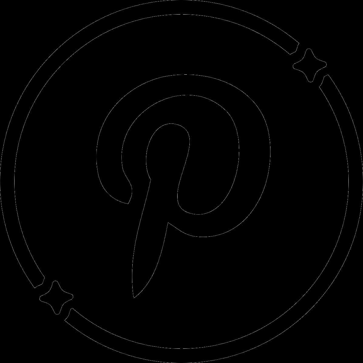 Pinterest-logon ääriviivat Taustakuvat