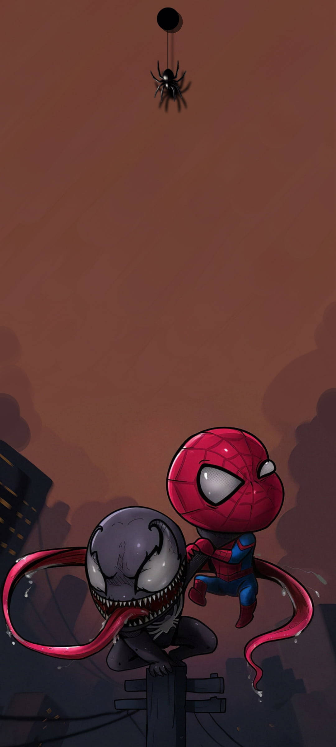 Pisteura Venom ja Spider-Man Taustakuvat