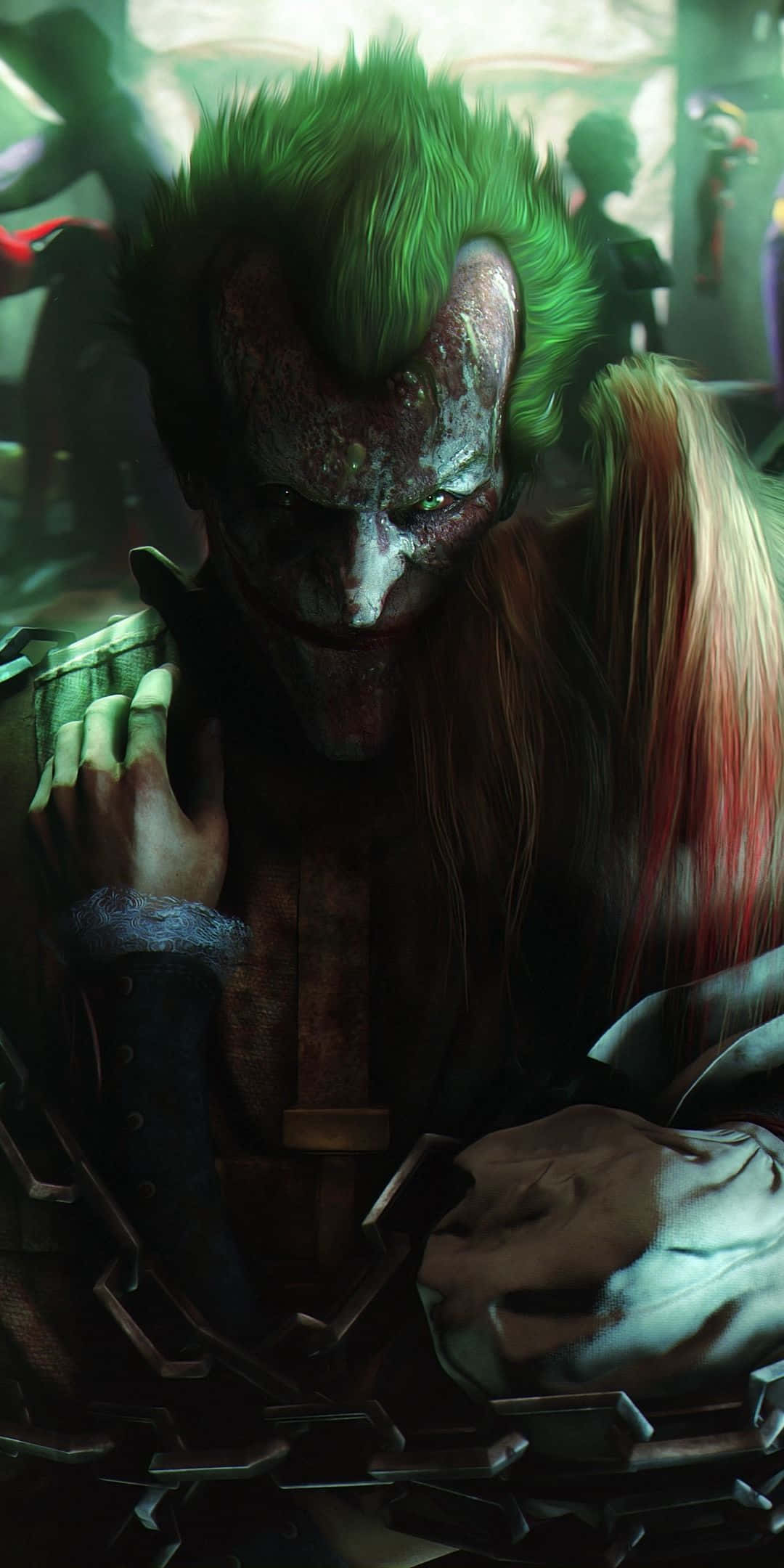 Pixel 3 Batman Arkham City Joker-pelihahmon tausta Taustakuvat