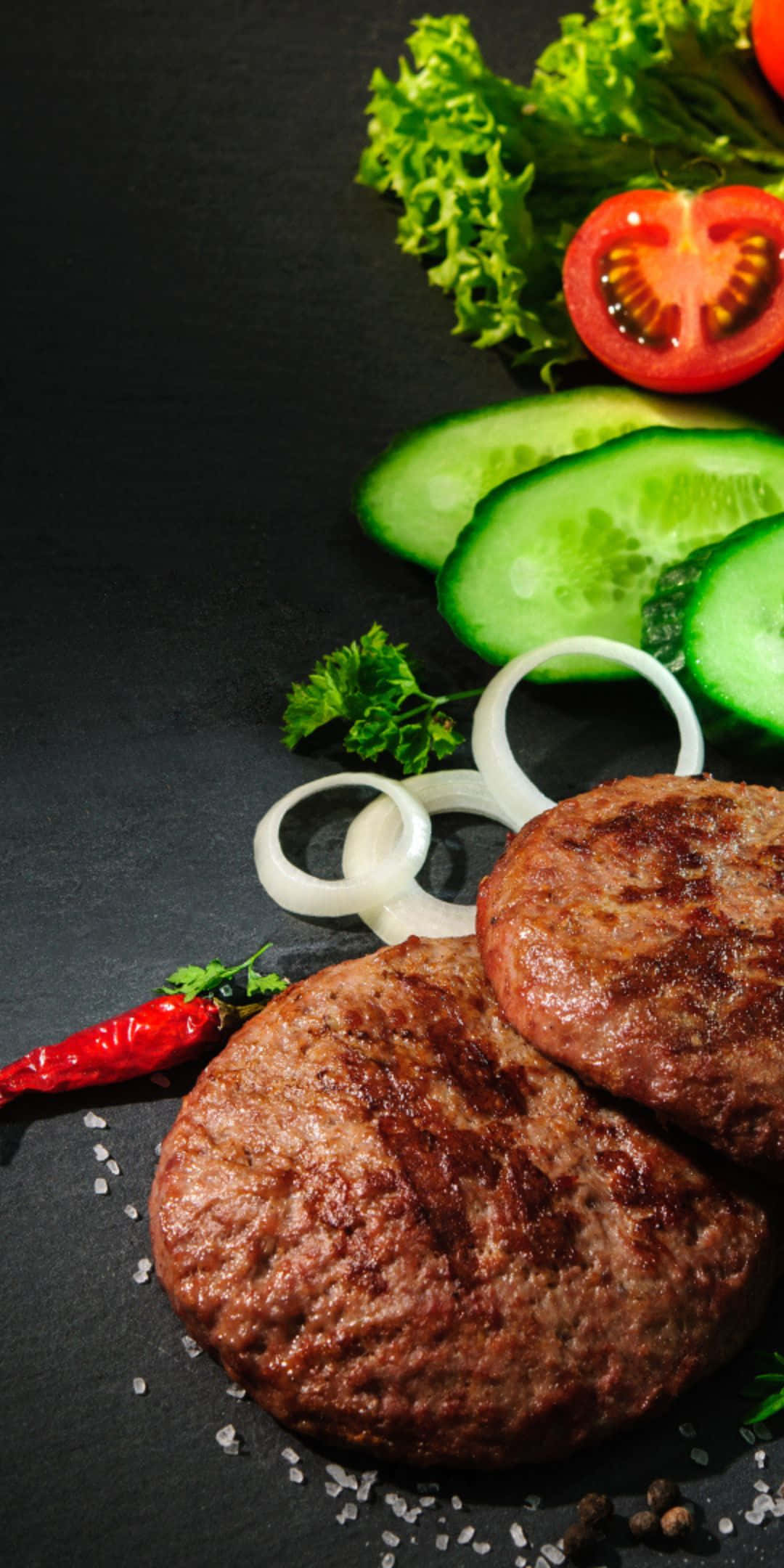 Pixel 3 Ruoka Wagyu Burger Tausta Taustakuvat