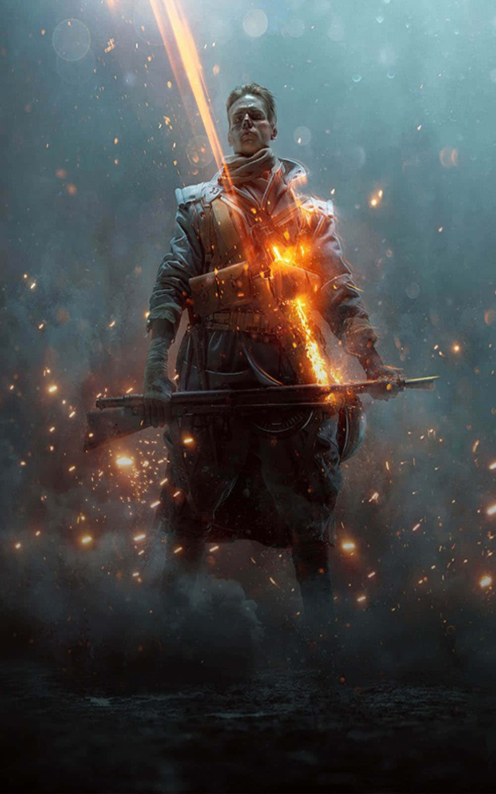 Pixel 3XL Battlefield 1 -taustakuva sotilas ase kädessä Taustakuvat