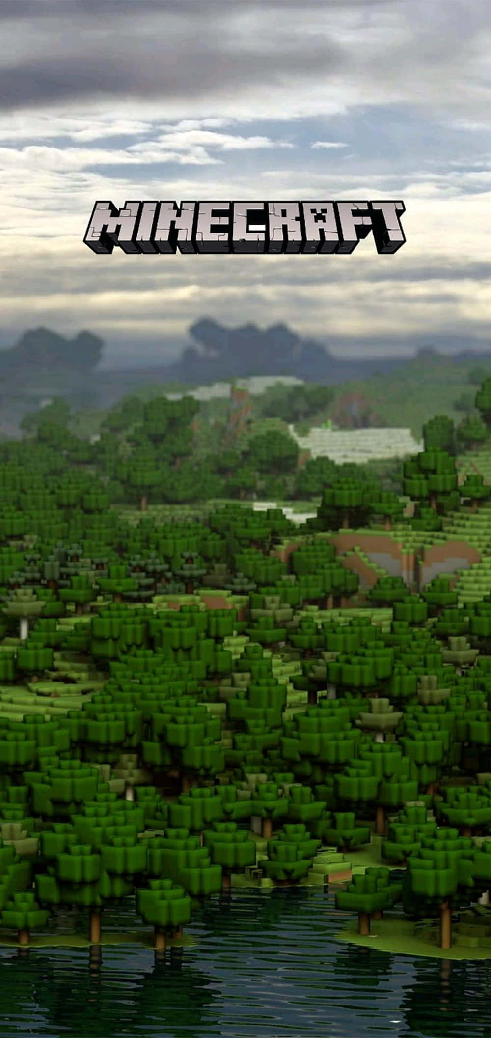 Pixel 3xl Minecraft -taustakuva Harmaat pilvet Taustakuvat