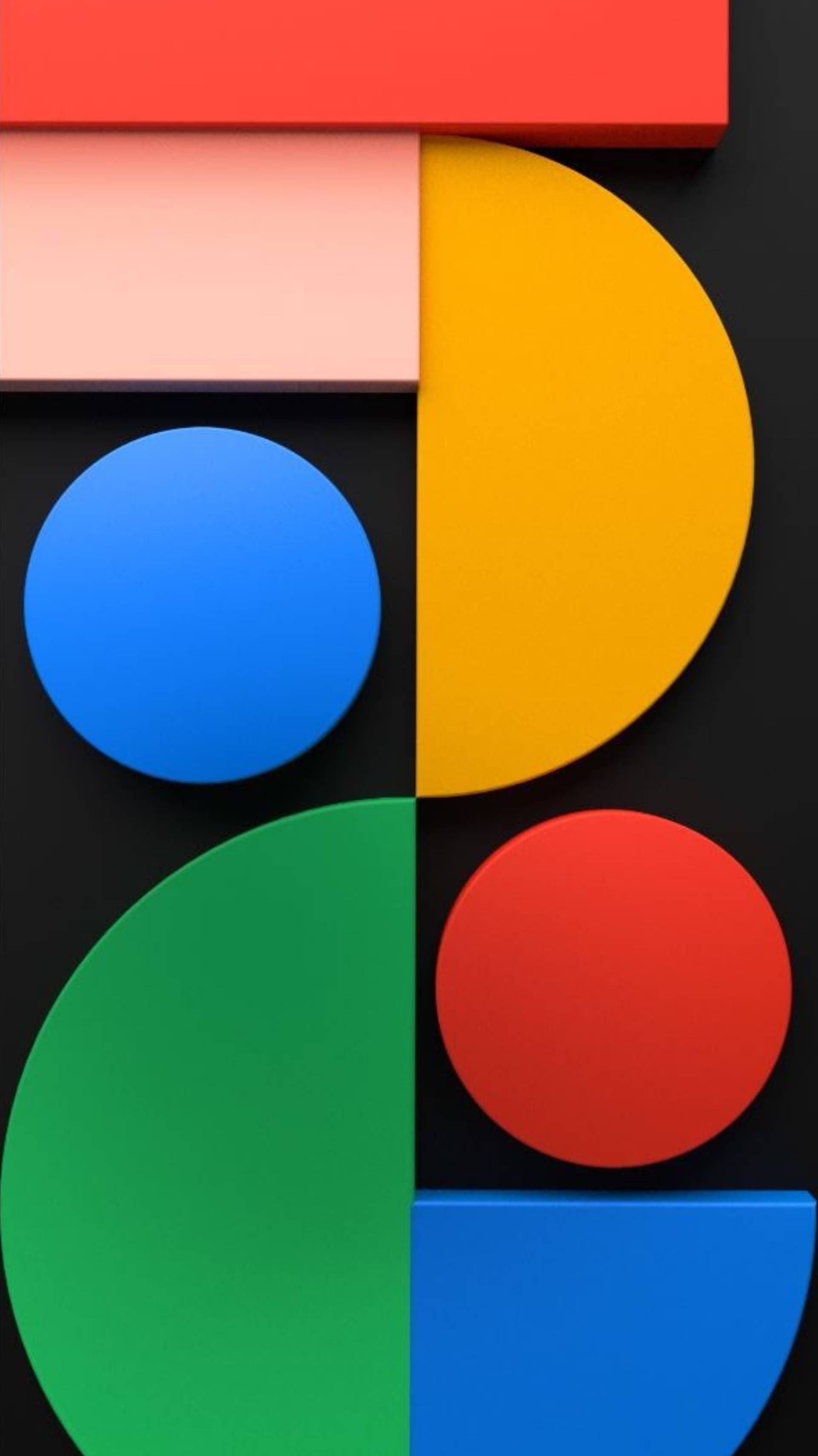 Pixel 5 Abstraktit Muodot Taustakuvat