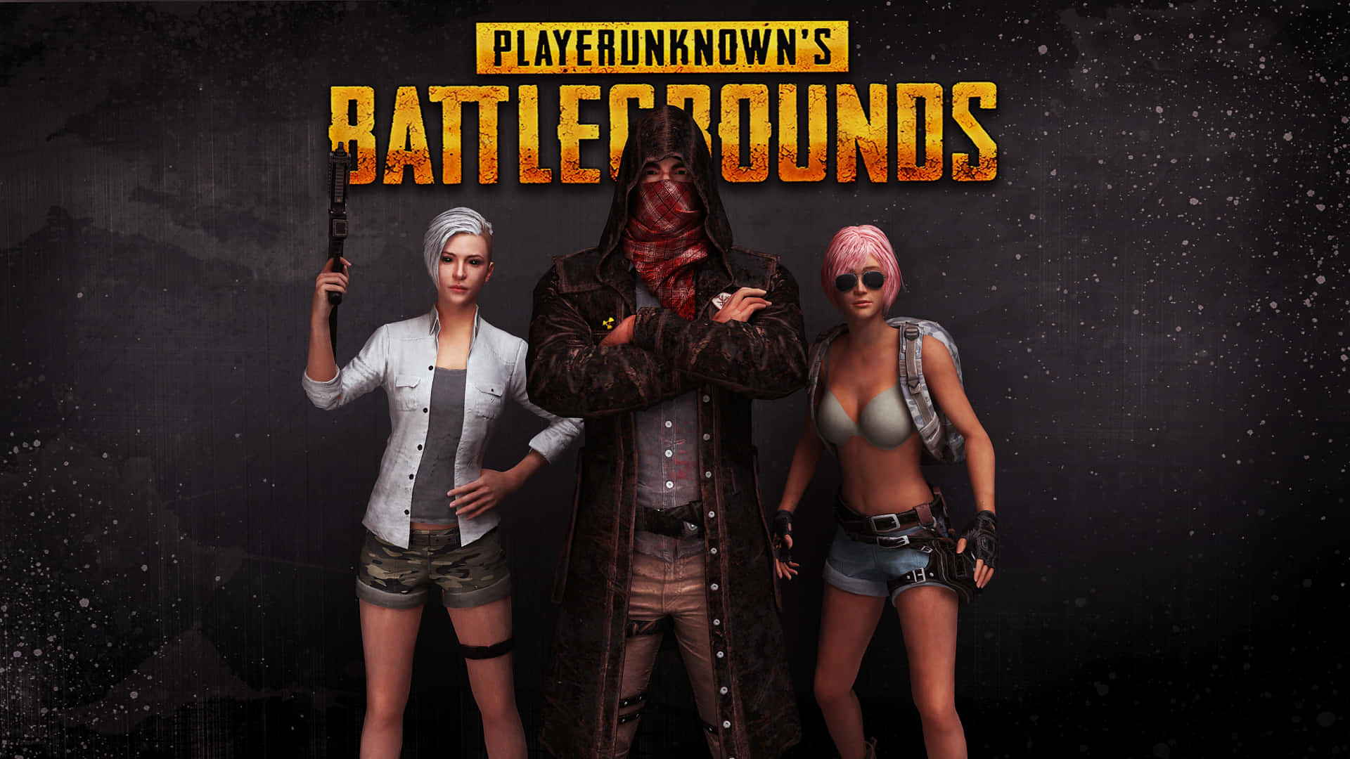 Player Unknown Battlegrounds -hahmot mustalla taustalla Taustakuvat