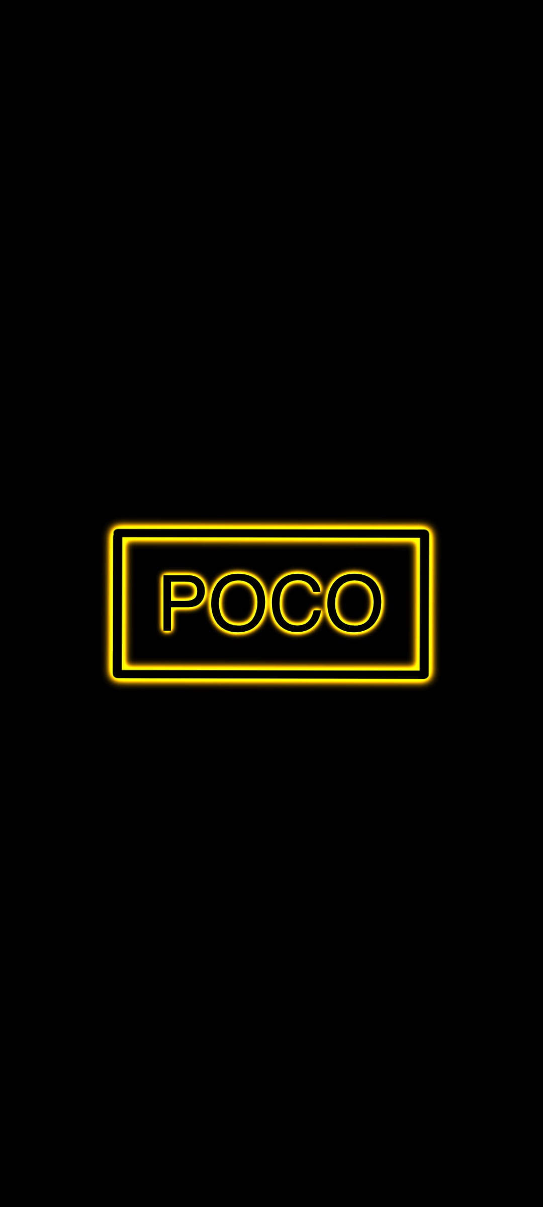 POCO X2 Keltainen Fontti Taustakuvat