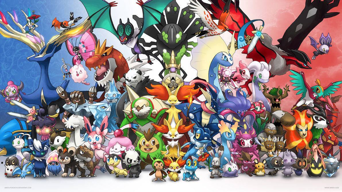 Pokémon-hahmojen kehitys Taustakuvat