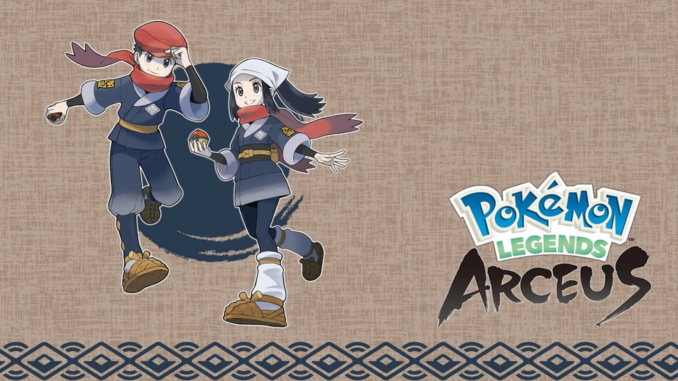 Pokémon Legends Arceus Akari ja Rei Taustakuvat