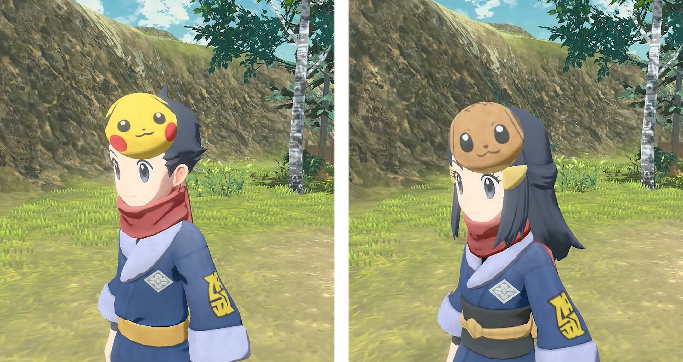 Pokémon Legends Arceus -kollaasi Taustakuvat