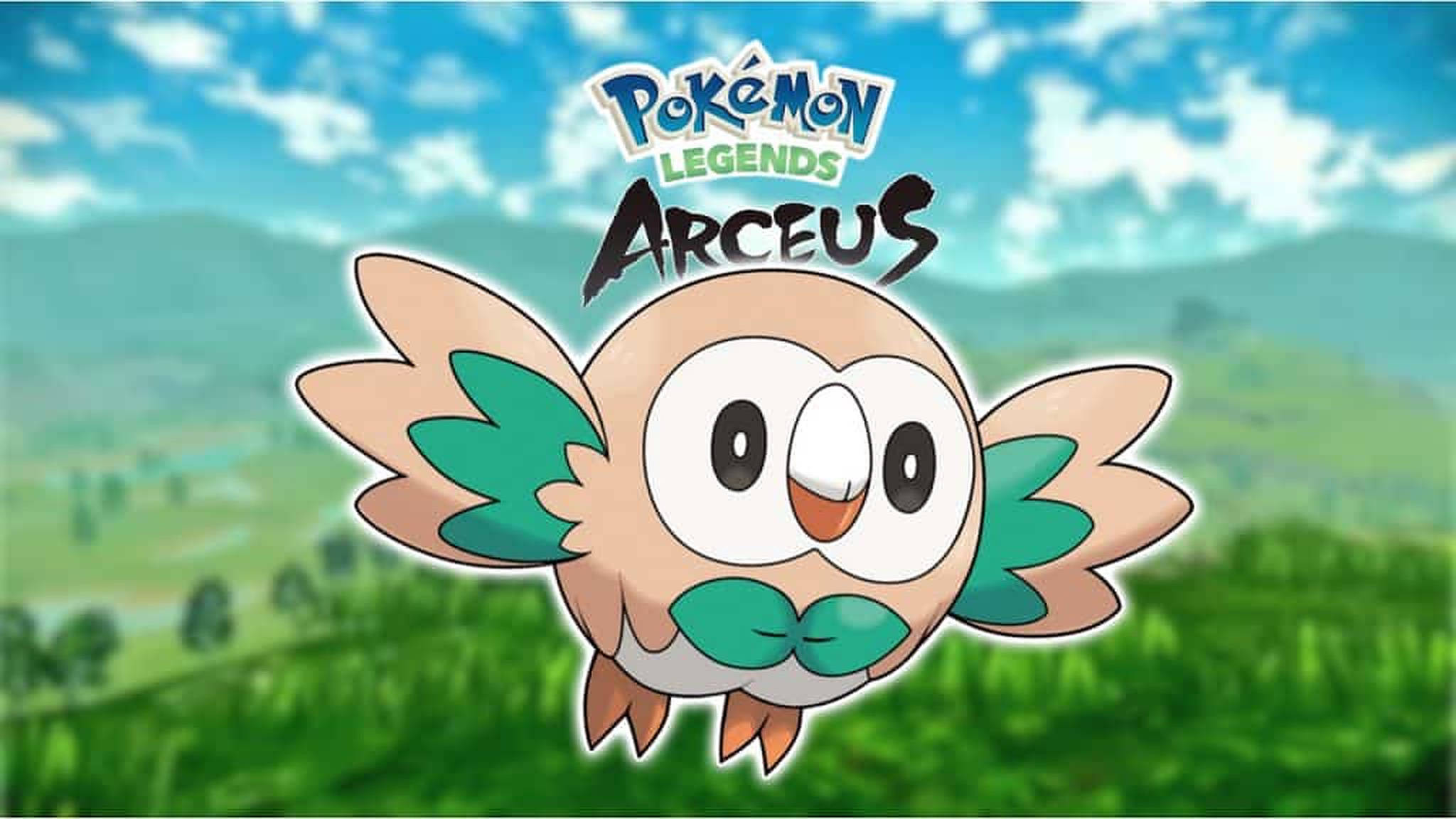 Pokémon Legends Arceus Rowlet Taustakuvat