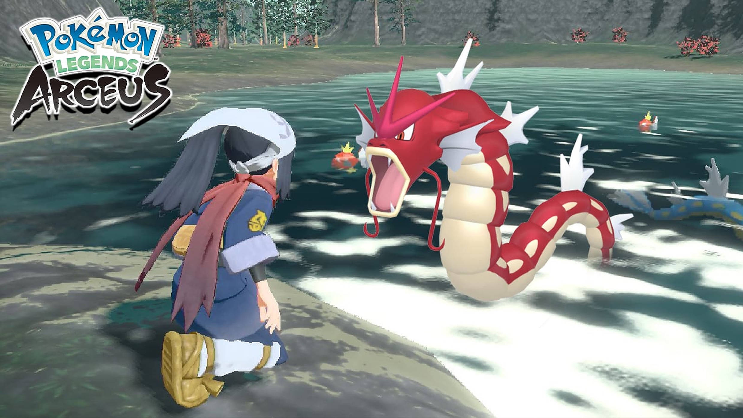 Pokémon Legends Arceus Punainen Gyarados Taustakuvat