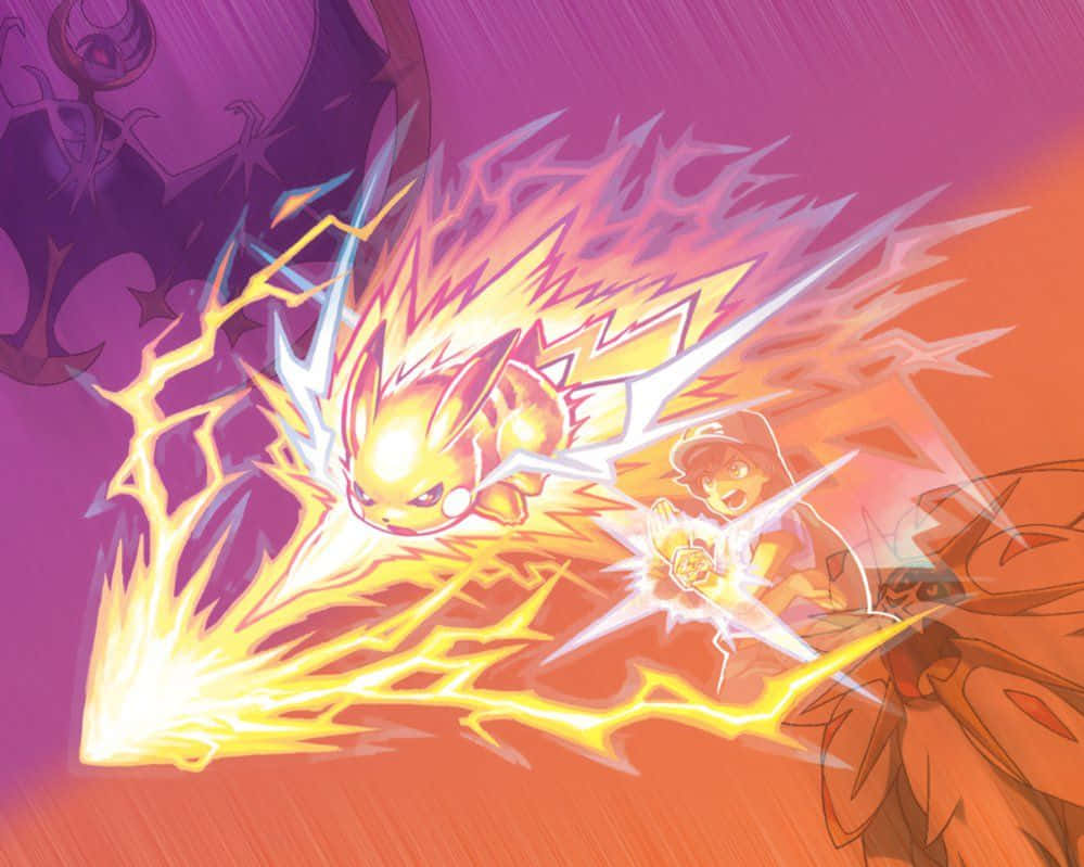 Pokémon Sun and Moon Pikachu ja Ash Taustakuvat