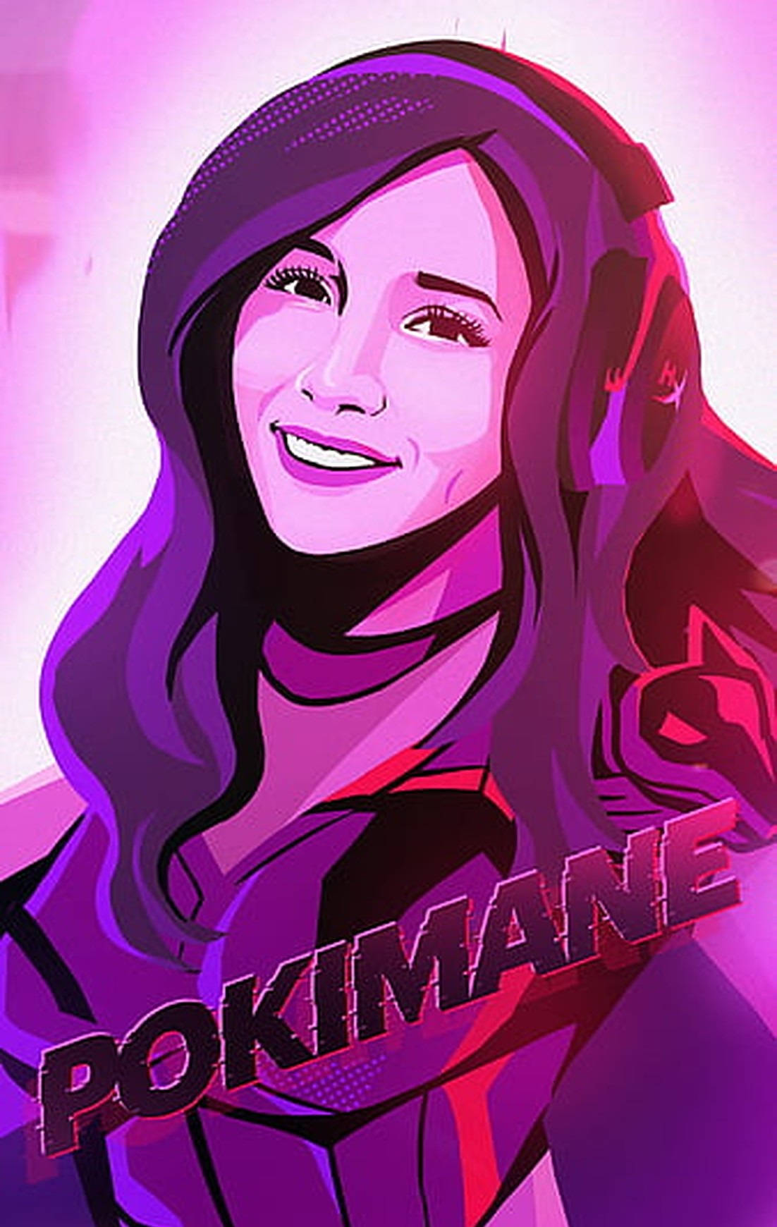 Pokimane HyperX Game Pink Art Taustakuvat