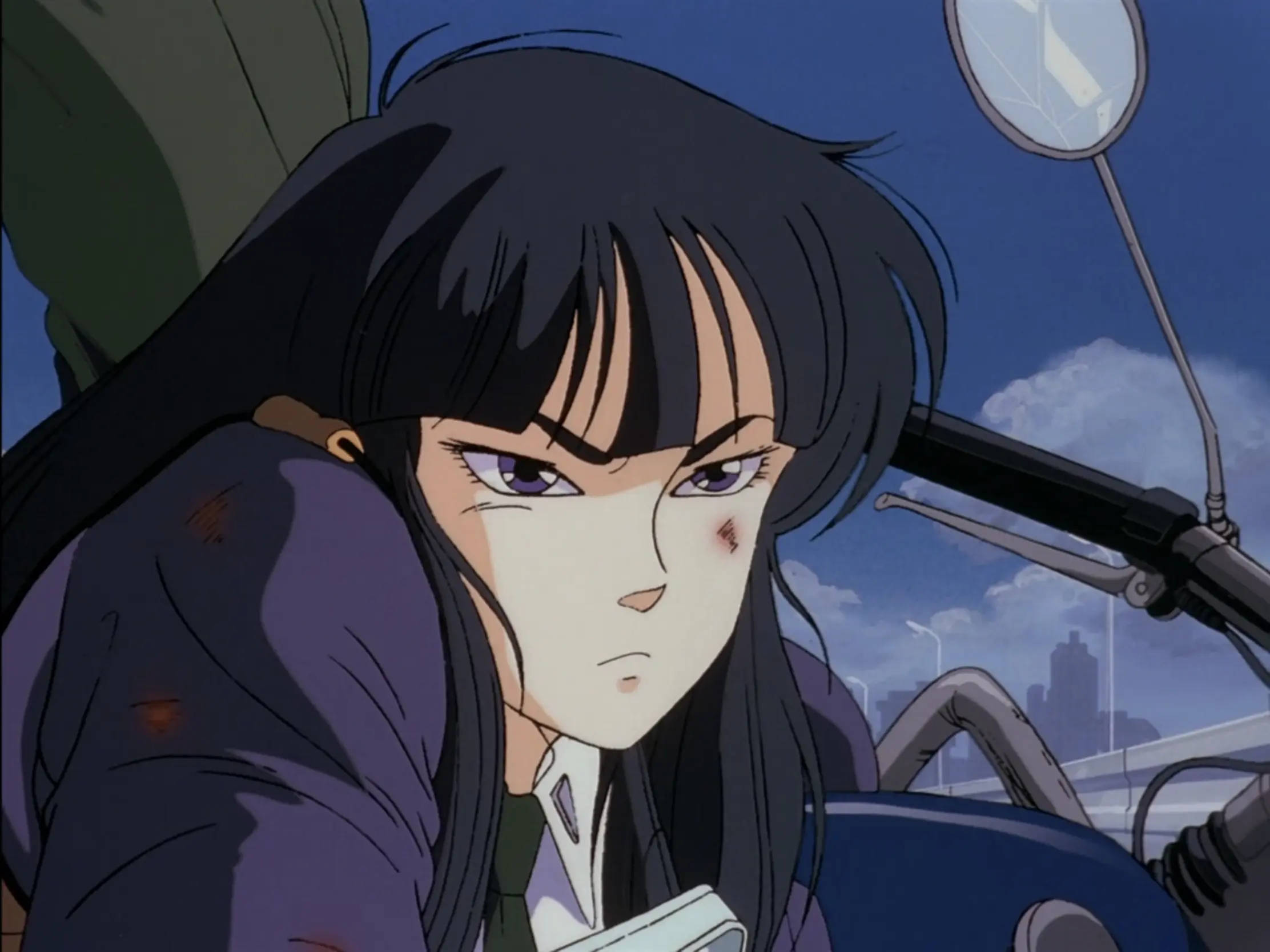 Poliisityttö söpö retro anime-estetiikka Taustakuvat