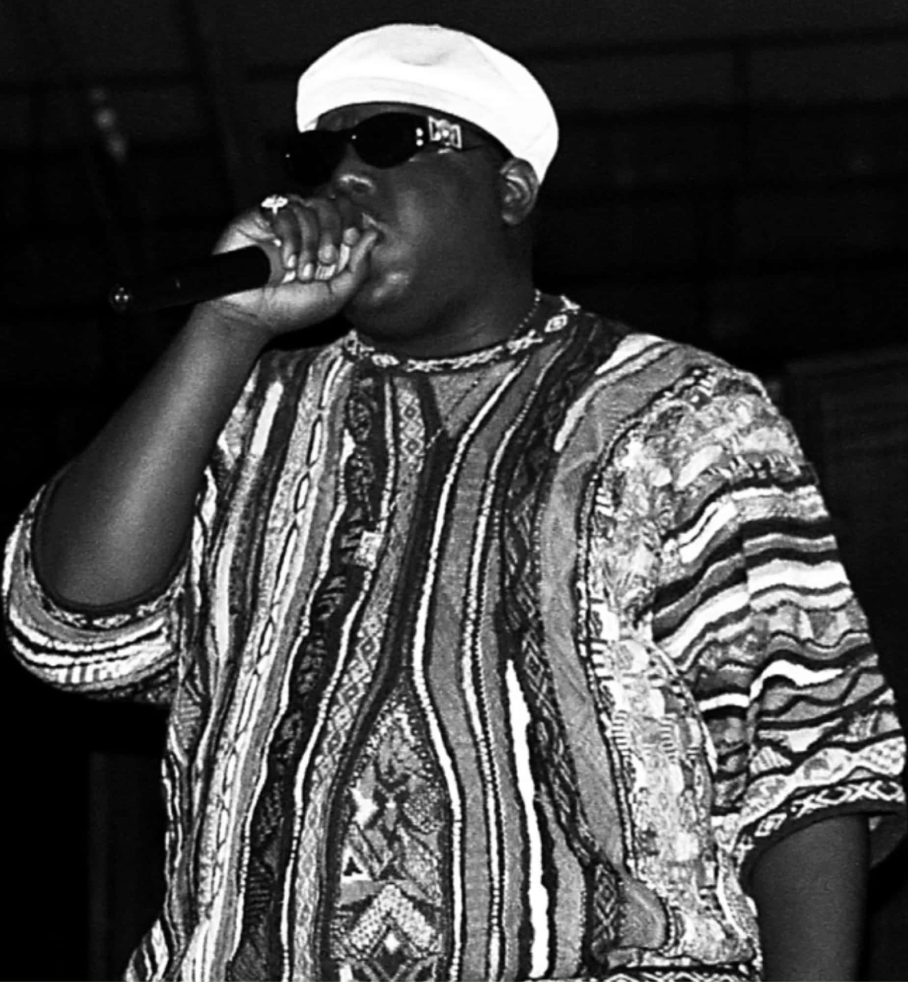 Postuumi valokuva rap-artisti Biggiestä Taustakuvat