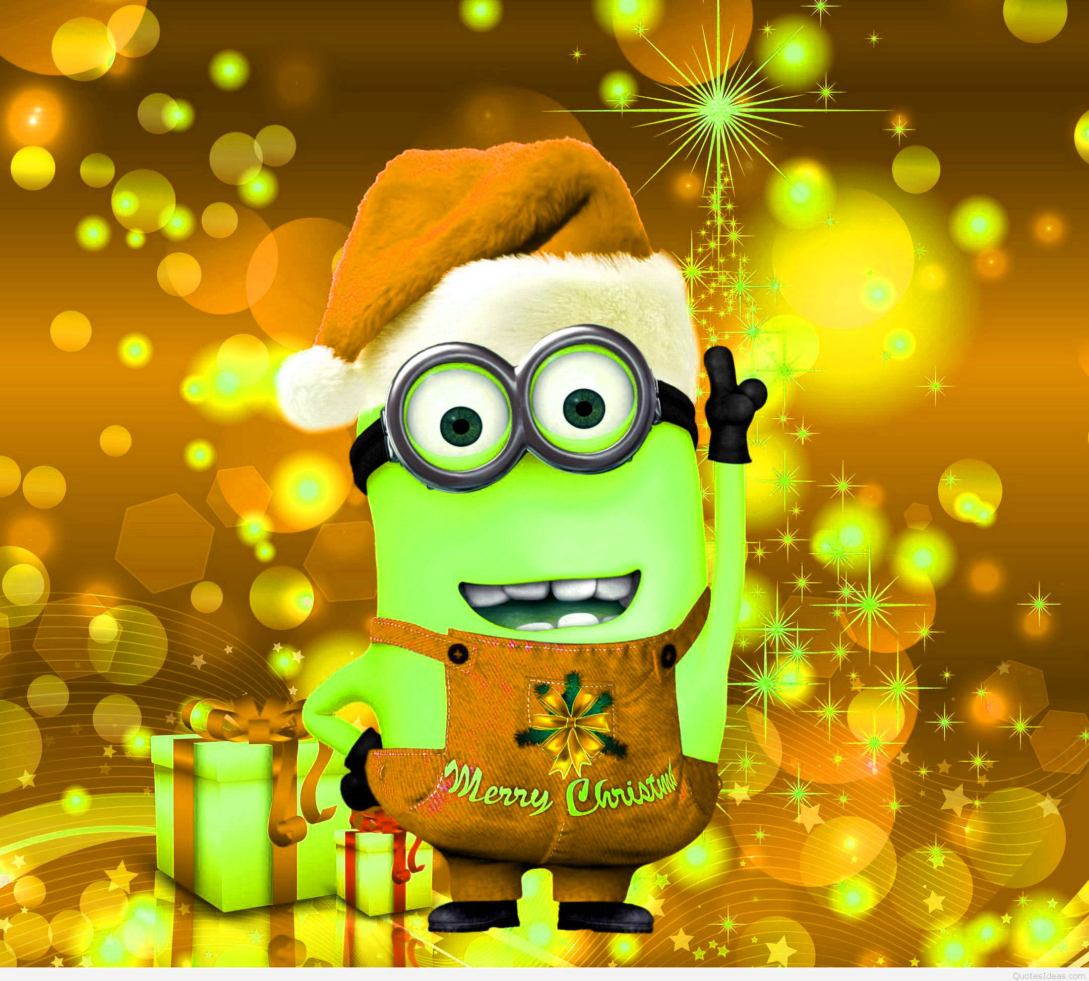 Preppy Vihreä Minion Joulu Taustakuvat
