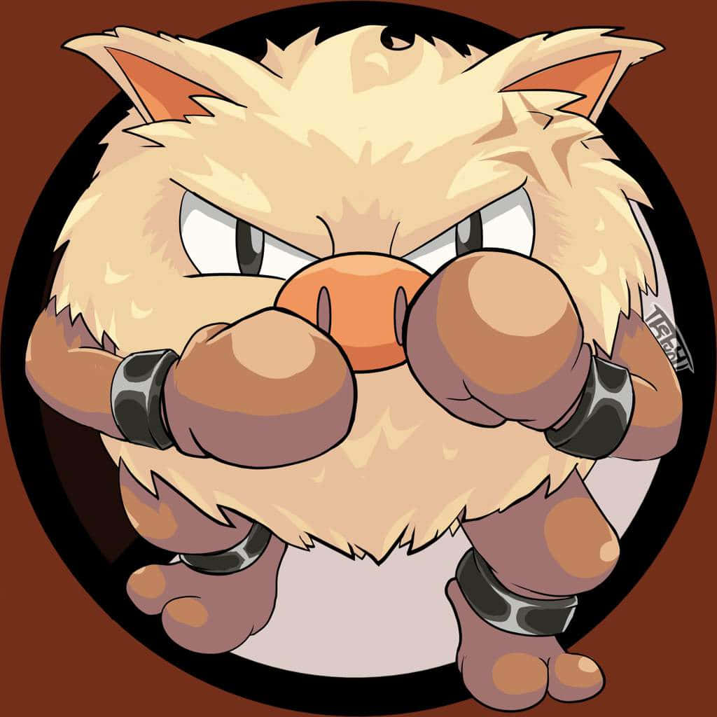 Primeape Pokemon taisteluasennossa Taustakuvat